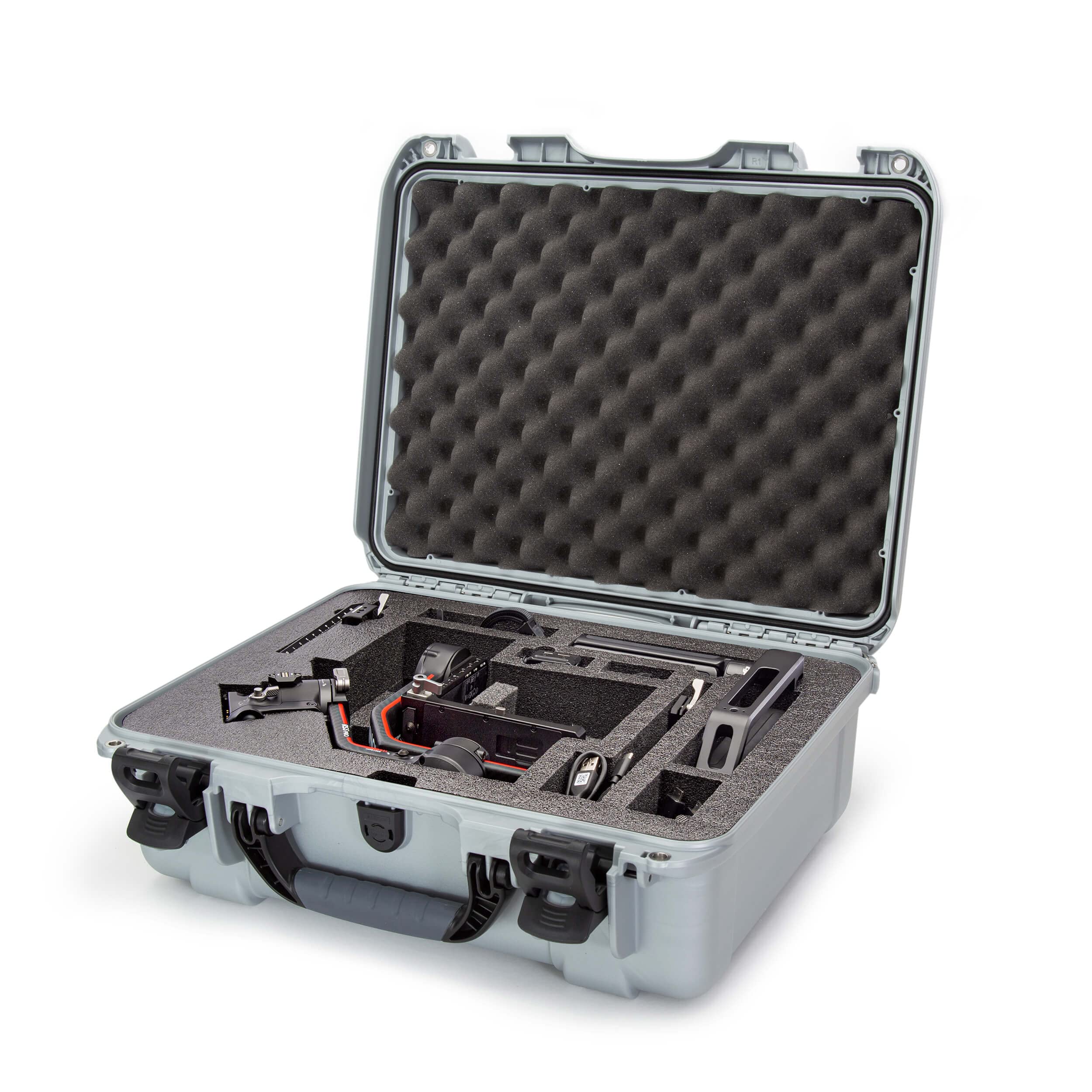 Waterproof Nanuk 930 Hard Case with Custom Insert for The DJI Ronin S3, S3 Combo, S3 PRO, S3 PRO Combo - Silver (930S-080SV-0A0-C0634)