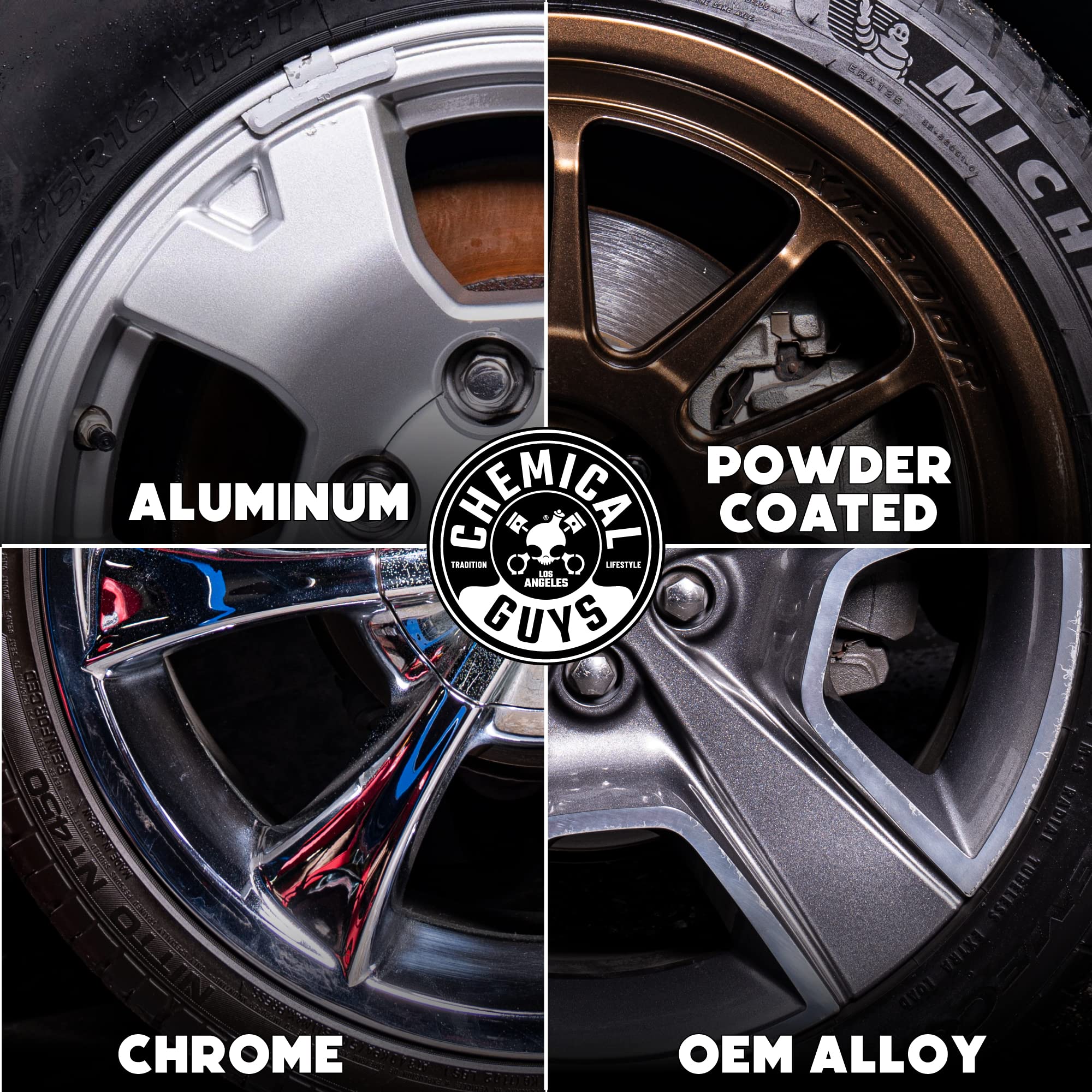 Chemical Guys HydroSpin Ceramic Coating and Quick Detailer Spray - 16 oz Protects Wheels, Rims & Brake Parts with Hydrophobic Shine