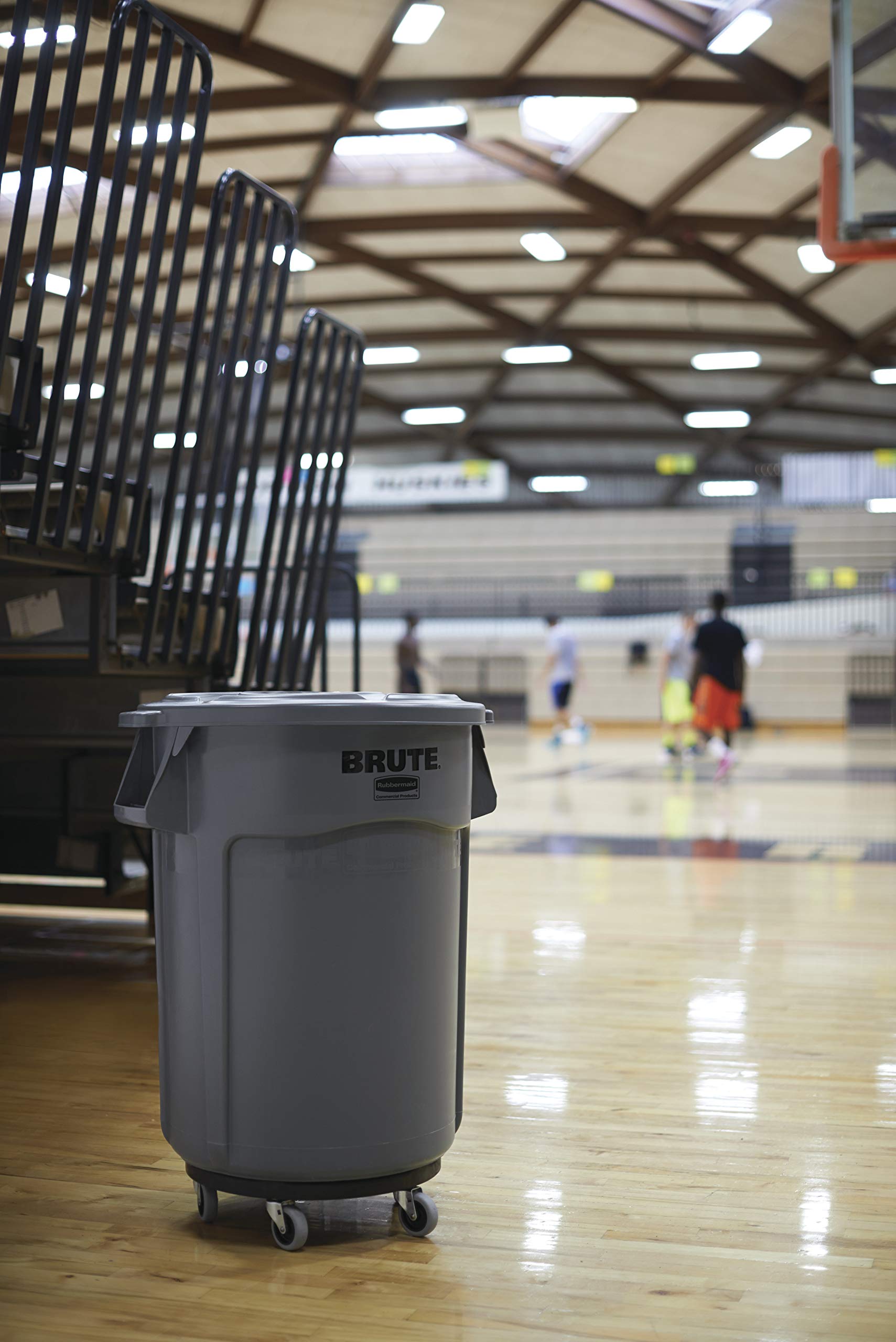 Rubbermaid BRUTE Commercial Products Trash Can Dome Lid Gray 32-Gallon Compatible with the Heavy Duty Rubbermaid 32 Gallon Garbage Bins