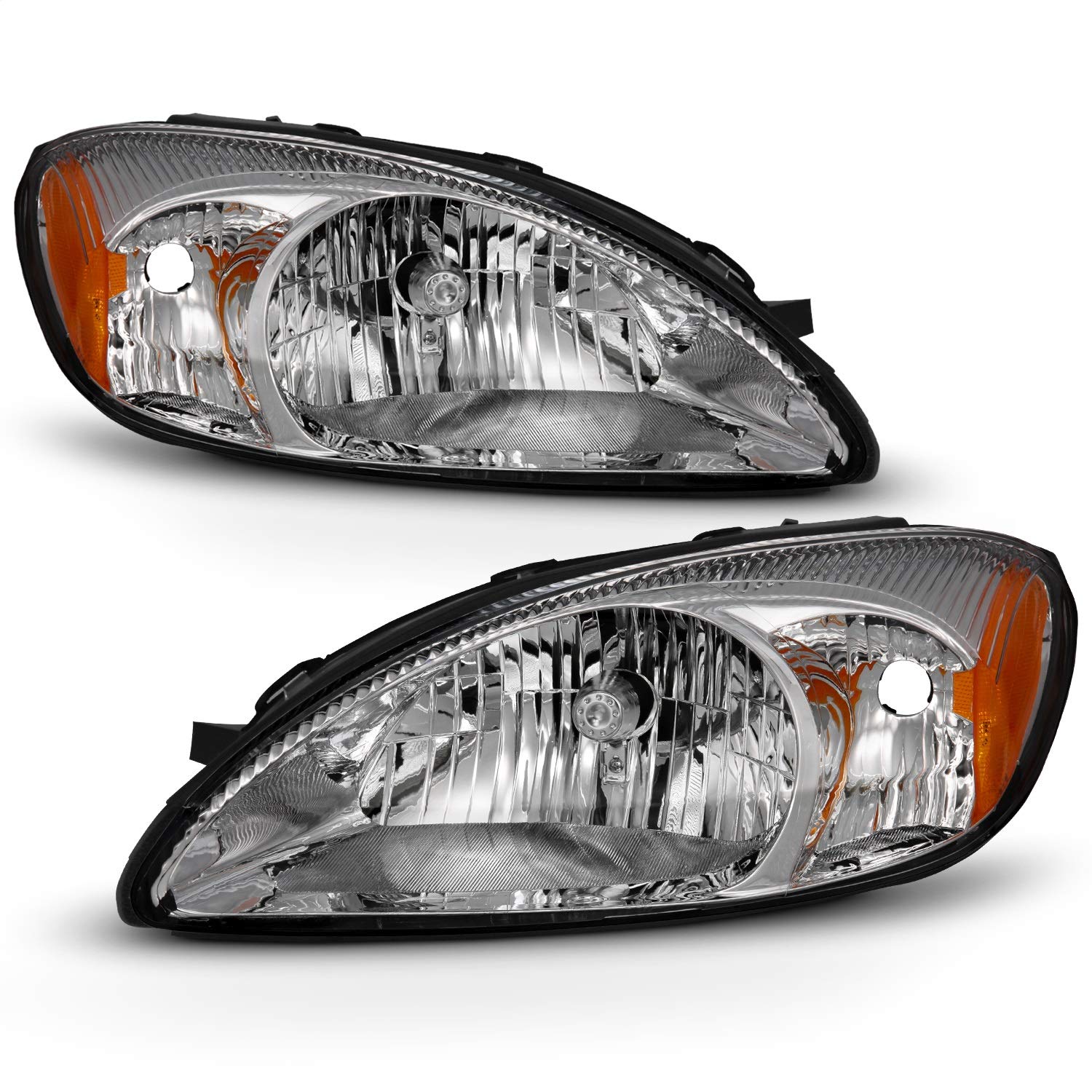Headlight Anzo 121554 Chrome Amber