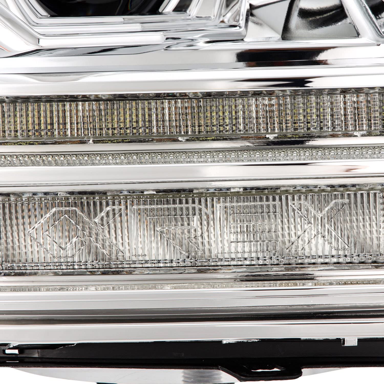 09-18 Dodge Ram 2500 AlphaRex LUXX LED Proj Headlights Plank Style Chrm w/Activ Light/Seq Signal/DRL