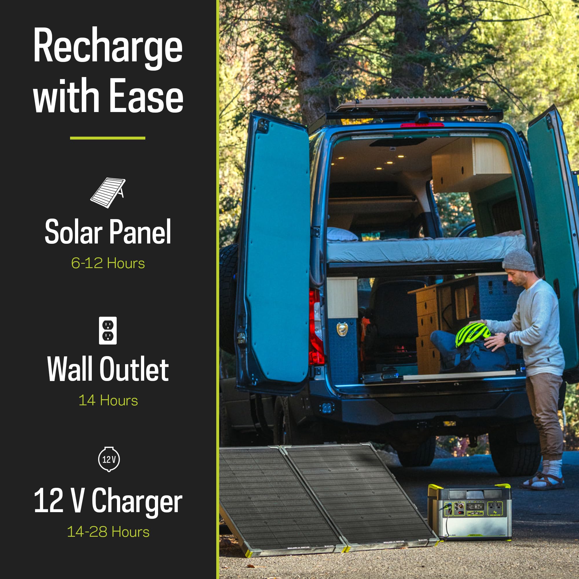 Goal Zero Yeti 1500X Portable Power Station - w/ 1,516 Watt Hours Battery Capacity, USB Ports & AC Inverter - Rechargeable Solar Generator for Camping, Travel, Outdoor Events, Off-Grid & Home Use