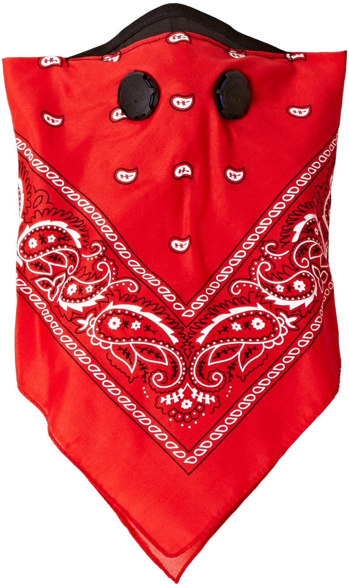 Bandana Style ATV TEK Dust Masks with Suspension Straps & 3D Nose Box - Red, XL