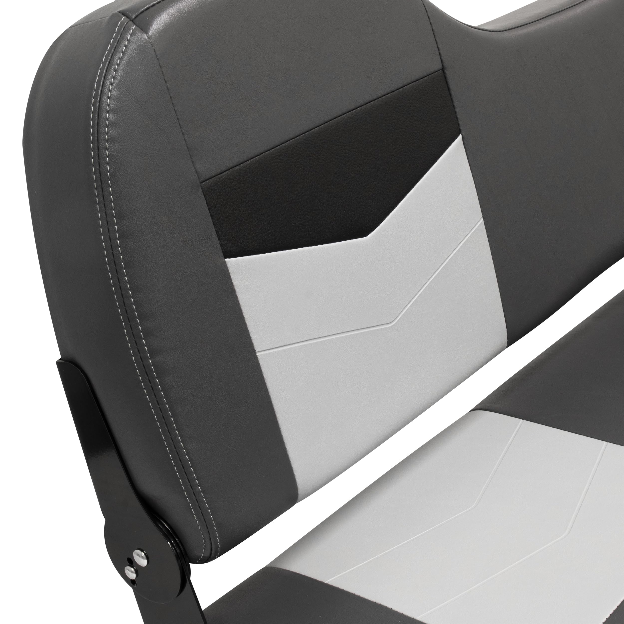 Pro Angler Wise 3348-860 Bass Boat Tour Series 48" Fold Down Bench Seat, Charcoal/Black/Marble