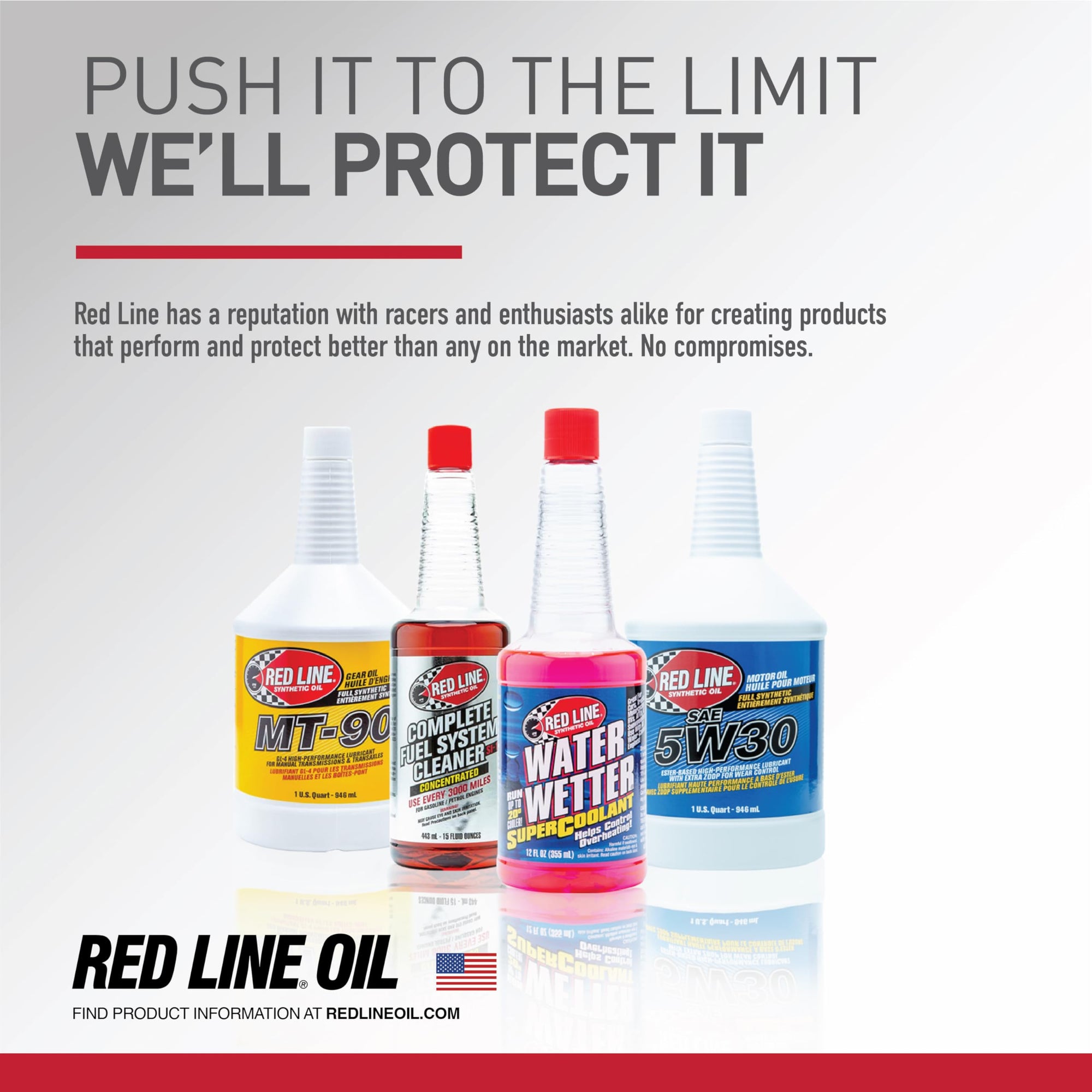 Lightweight Red Line 58404 Shockproof Gear Oil - 1 Quart Bottle