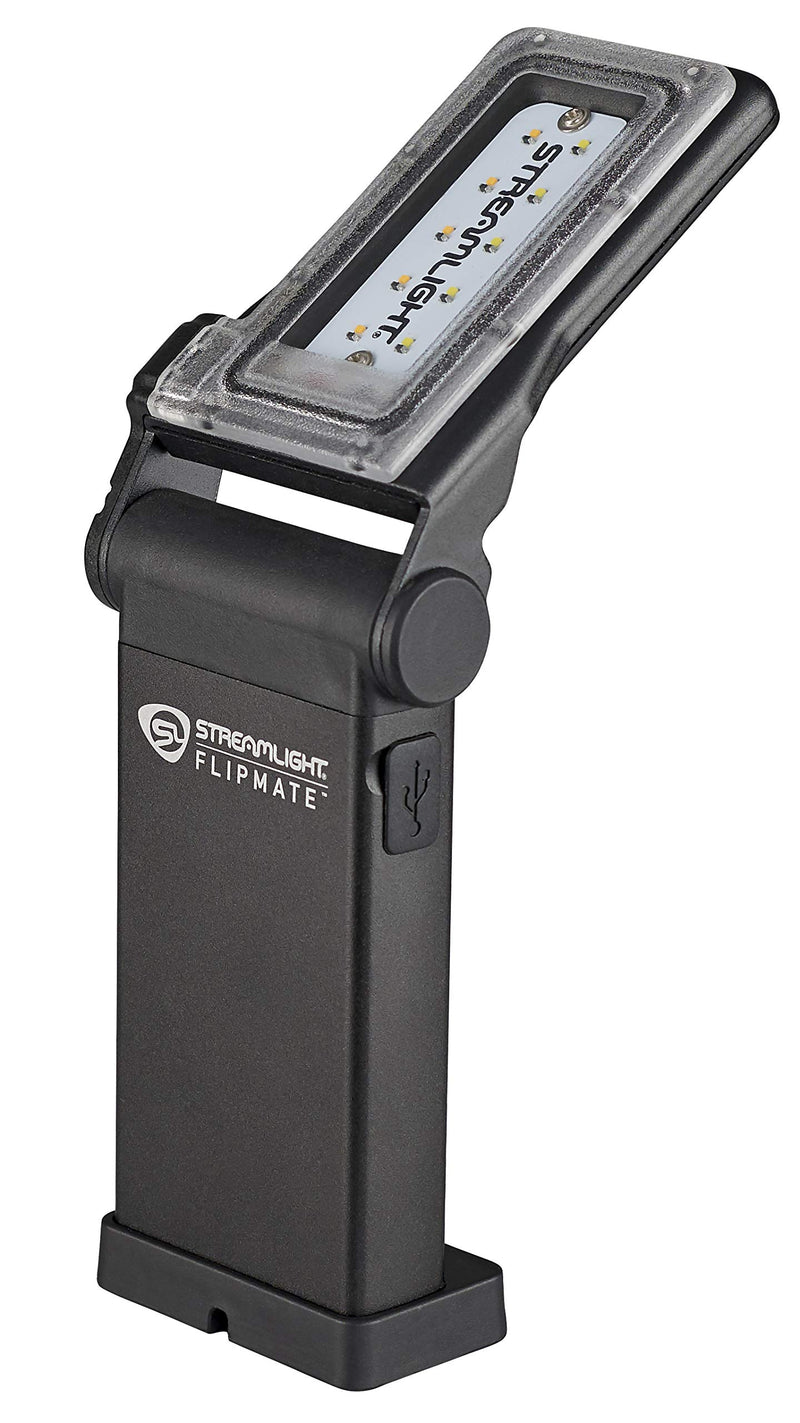Flipmate Streamlight 500-Lumen USB Rechargeable Multi-Function Compact Work Light, Black