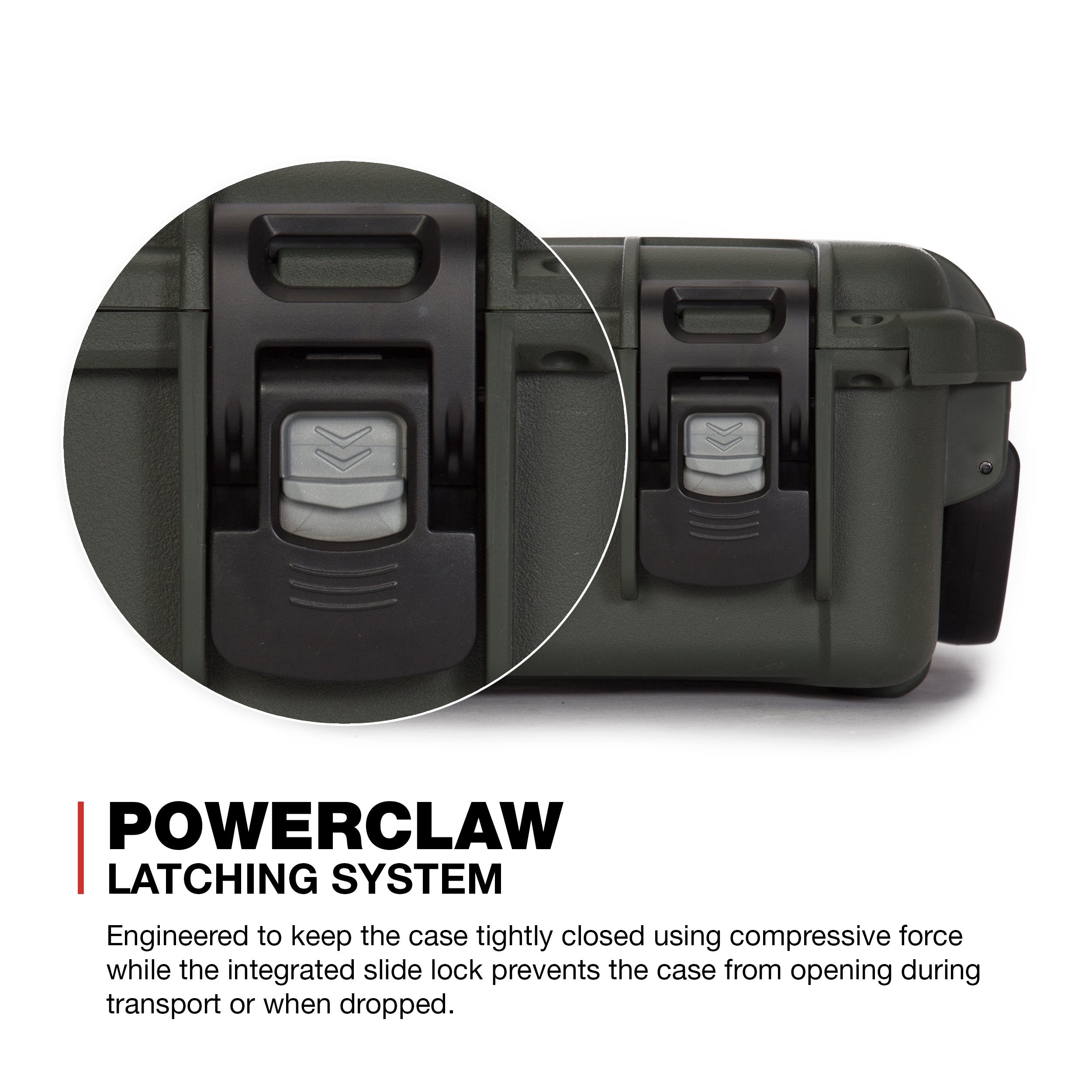 Olive Nanuk 904 Waterproof Hard Case with Foam Insert