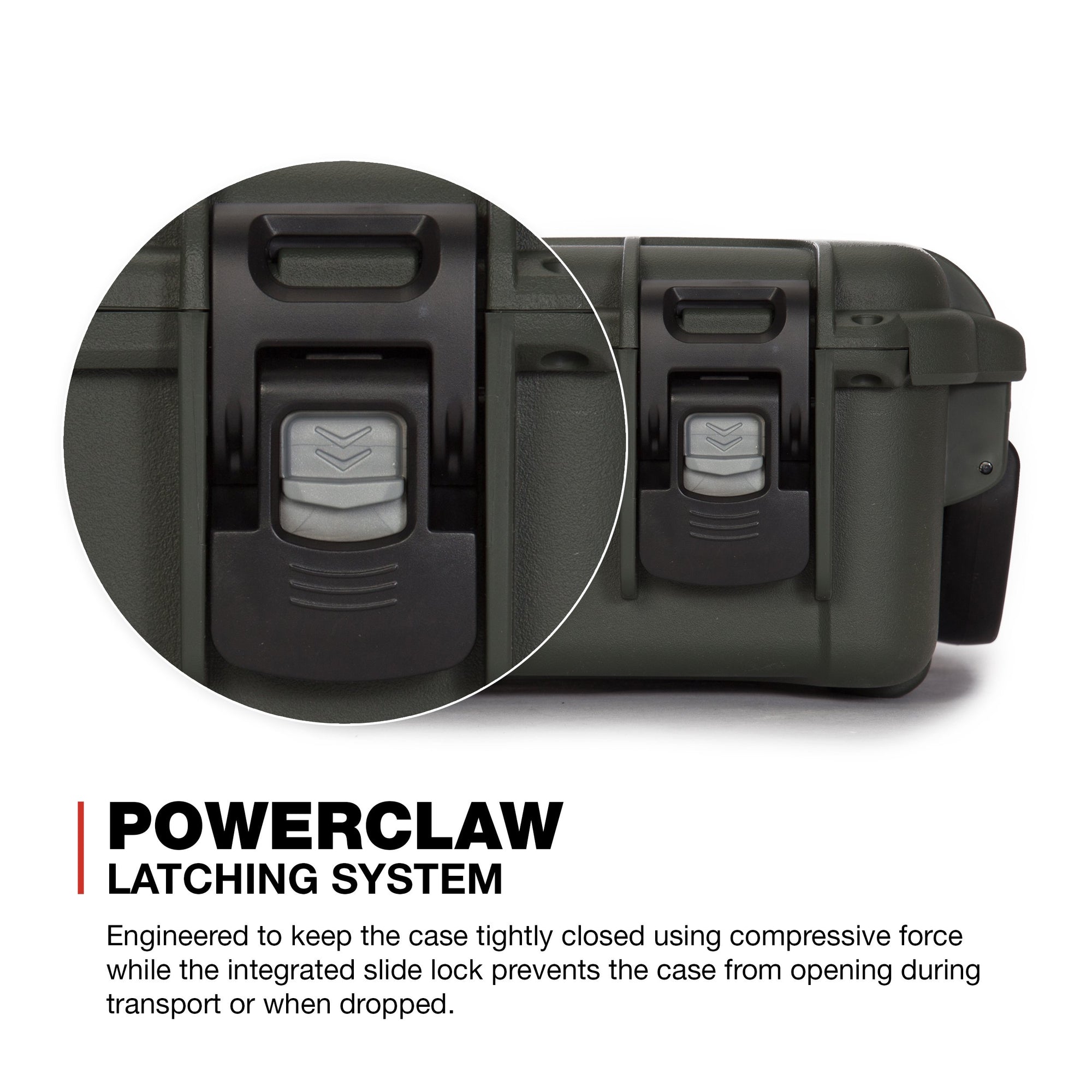 Olive Nanuk 904 Waterproof Hard Case with Foam Insert