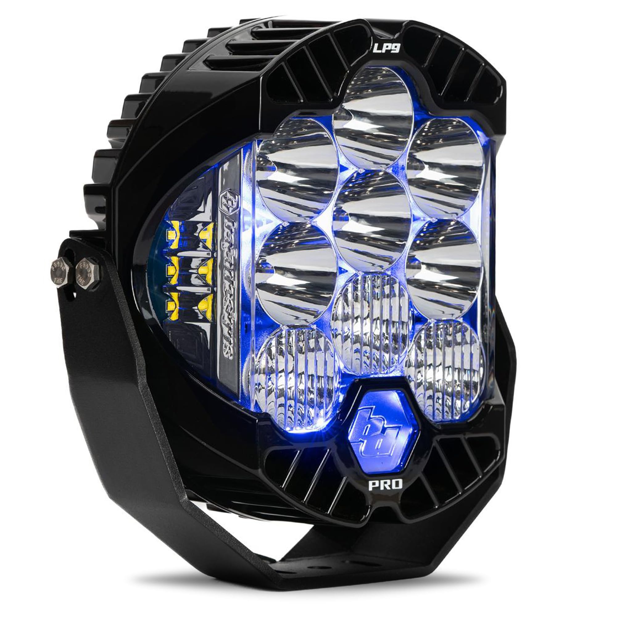 LP9 Pro Baja Designs LED Light Pod with Backlight - Universal Fit, Lifetime Protection (Driving/Combo; Blue)