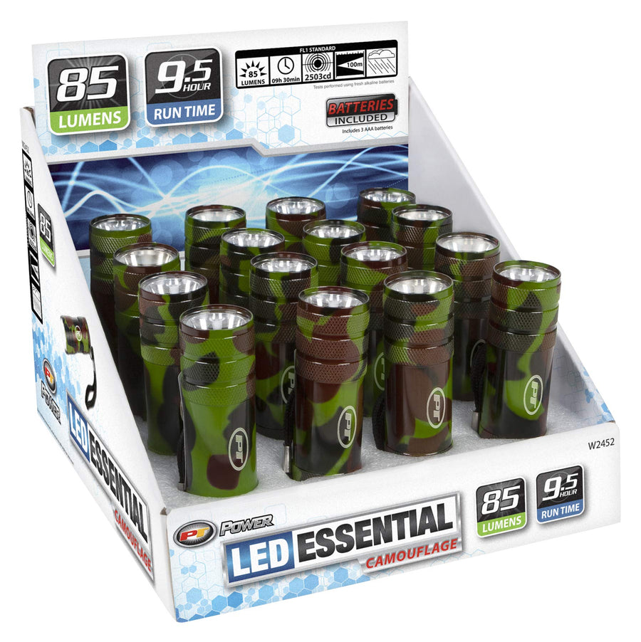 W2452 Performance Tool Flashlight Essential 85lm Camo (Sold as 1 Flashlight)