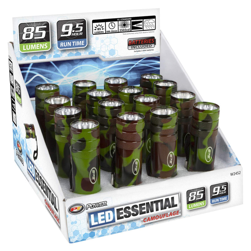 W2452 Performance Tool Flashlight Essential 85lm Camo (Sold as 1 Flashlight)