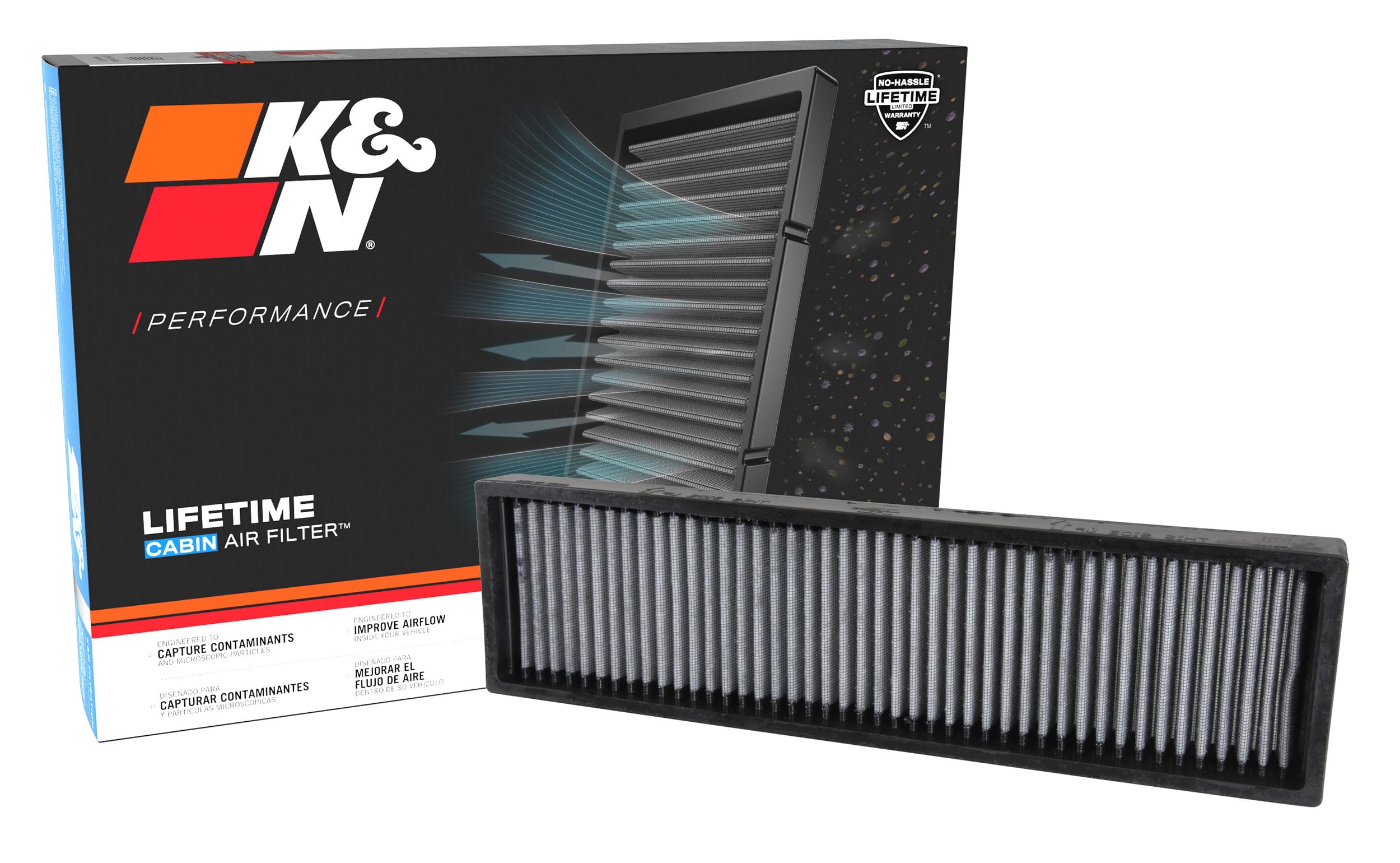 Cabin Air Filter K&N LIFETIME: Premium, Washable, Clean Air for your Cabin: Compatible with 2007-2016 Mini Cooper: (See Product Descriptions for Select Models), VF5000