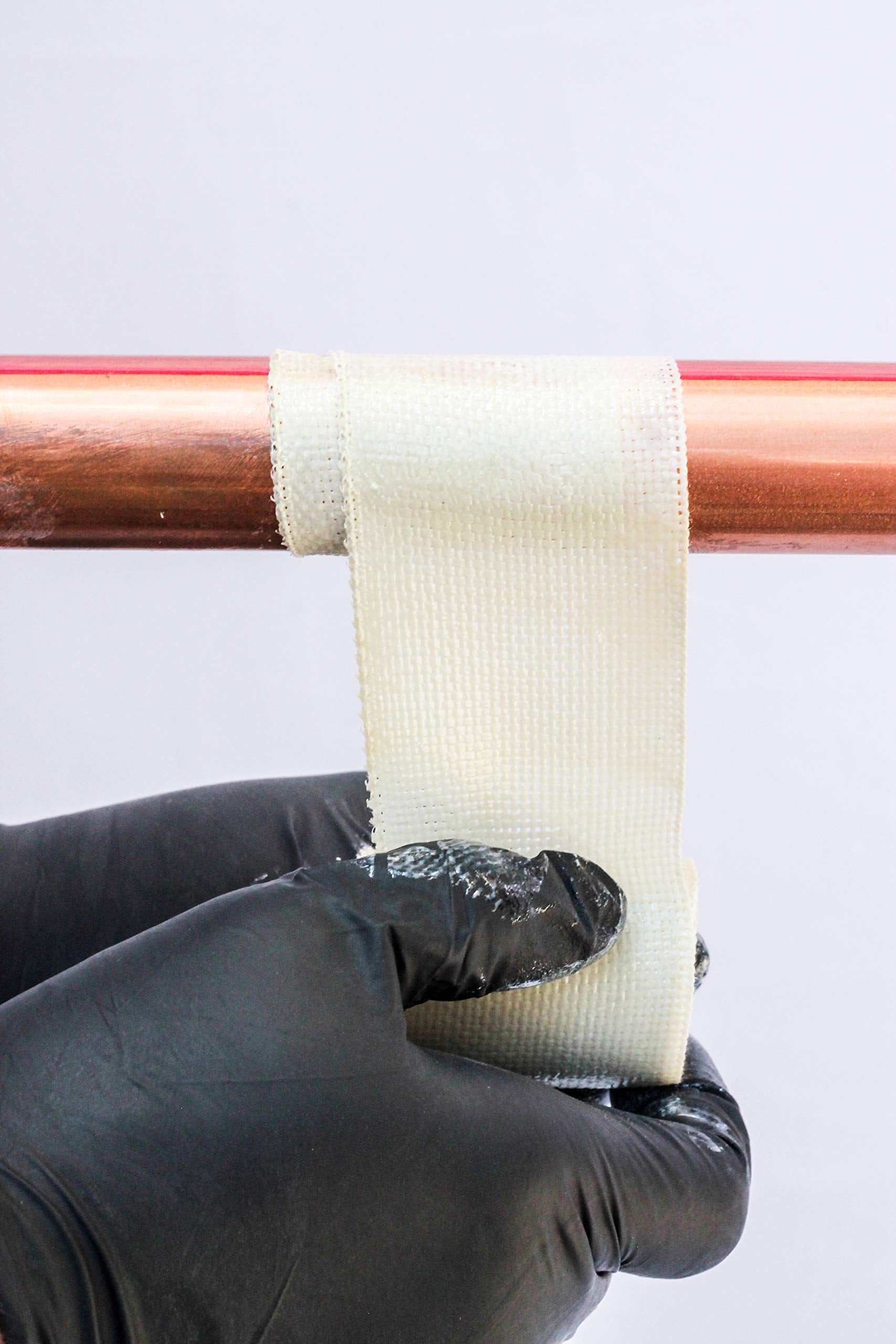Pipe Repair Cast FiberWeld 2x48 Inch – High Strength Adhesive Fiberglass Wrap – White