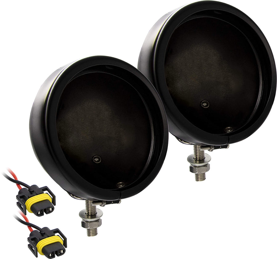 Fog Passing Light Housing - Saddle Tramp Mounting Bracket 1992-2017 -Black, Light Housings (BC-HDBUC5)