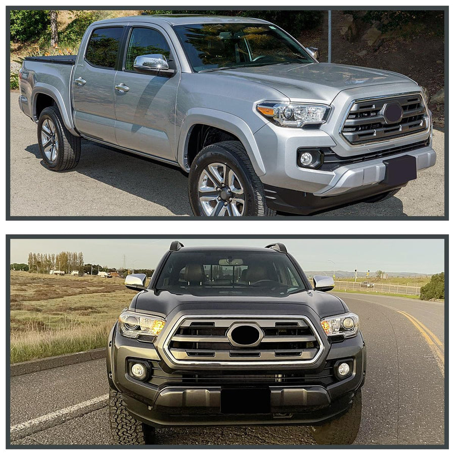 Fog Lights + Bezel Cover + Switch SPEC-D TUNING Compatible with 2016-2022 Toyota Tacoma, L+R Pair Assembly