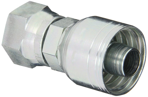 Eaton Weatherhead WeatherGRIP 10Z-S70 Low Carbon Steel Hose Crimp Fitting, Straight Swivel, SAE 10 Hose Size x 5/8" Female For-Seal