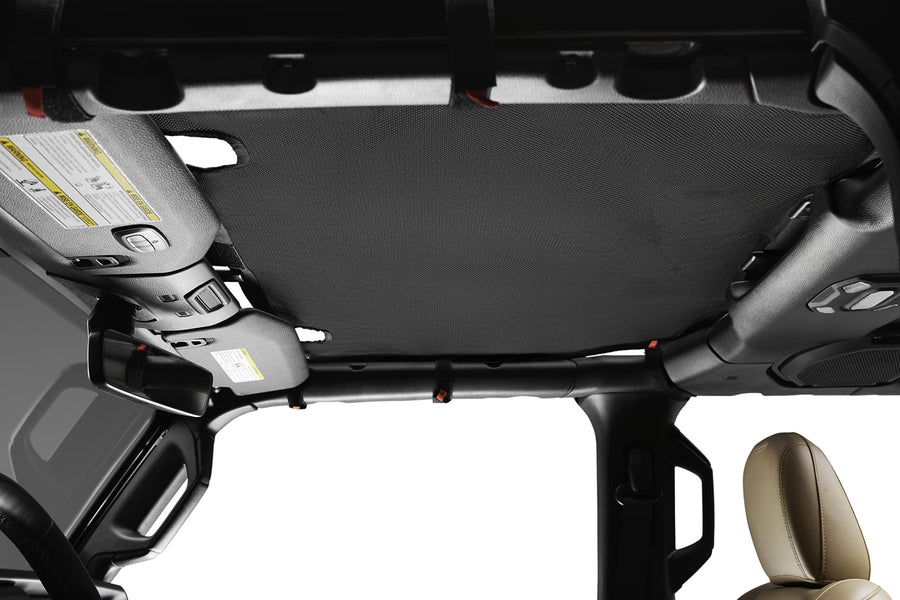 Eclipse Sun Shade Rugged Ridge for Jeep Gladiator JT | Full Length, Reinforced Mesh | 13579.76 | Fits 2020-2025 Jeep Gladiator JT
