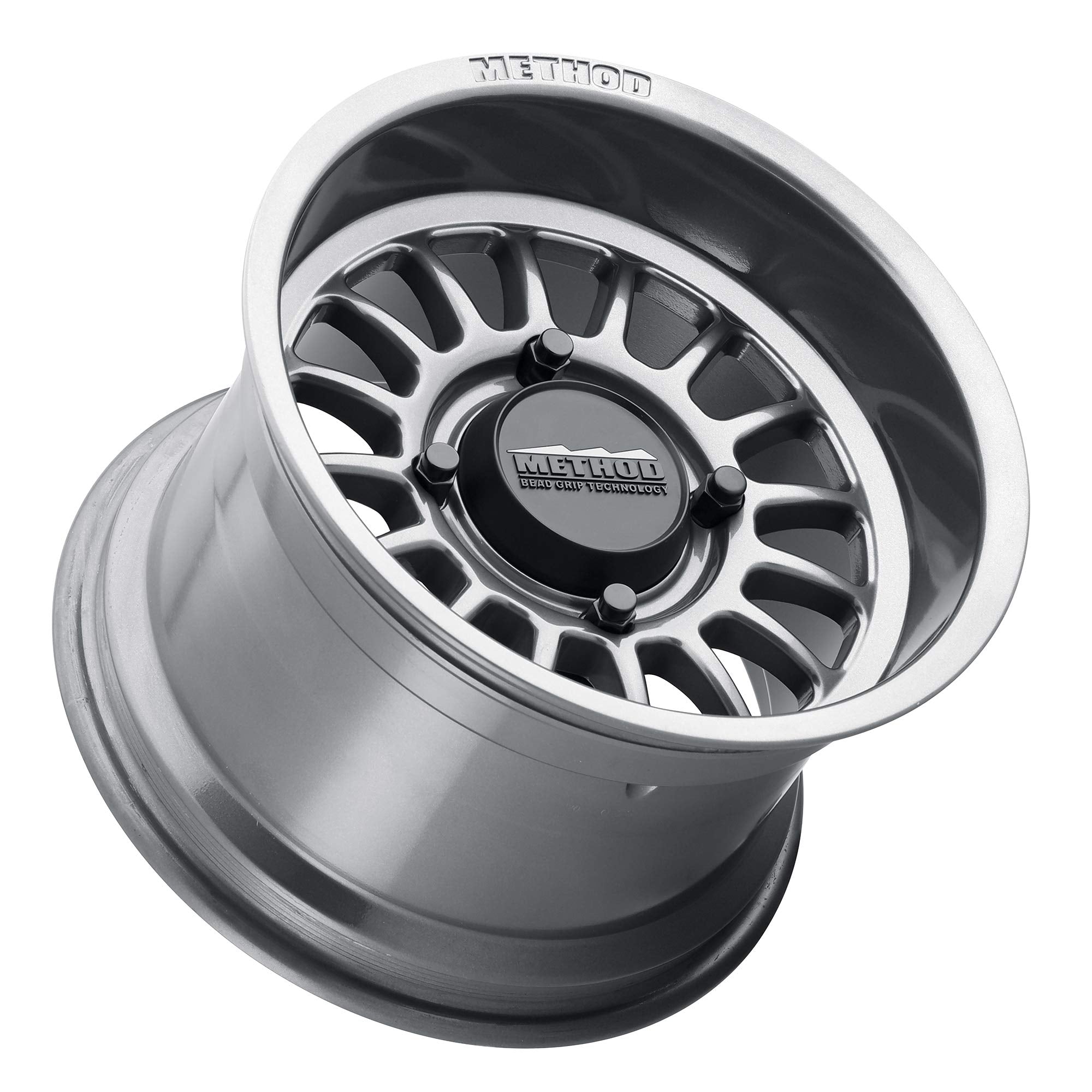 15x10" Method Race Wheels 411 Gloss Titanium 4x136", 25mm offset 6.4" Backspace, MR41151047864