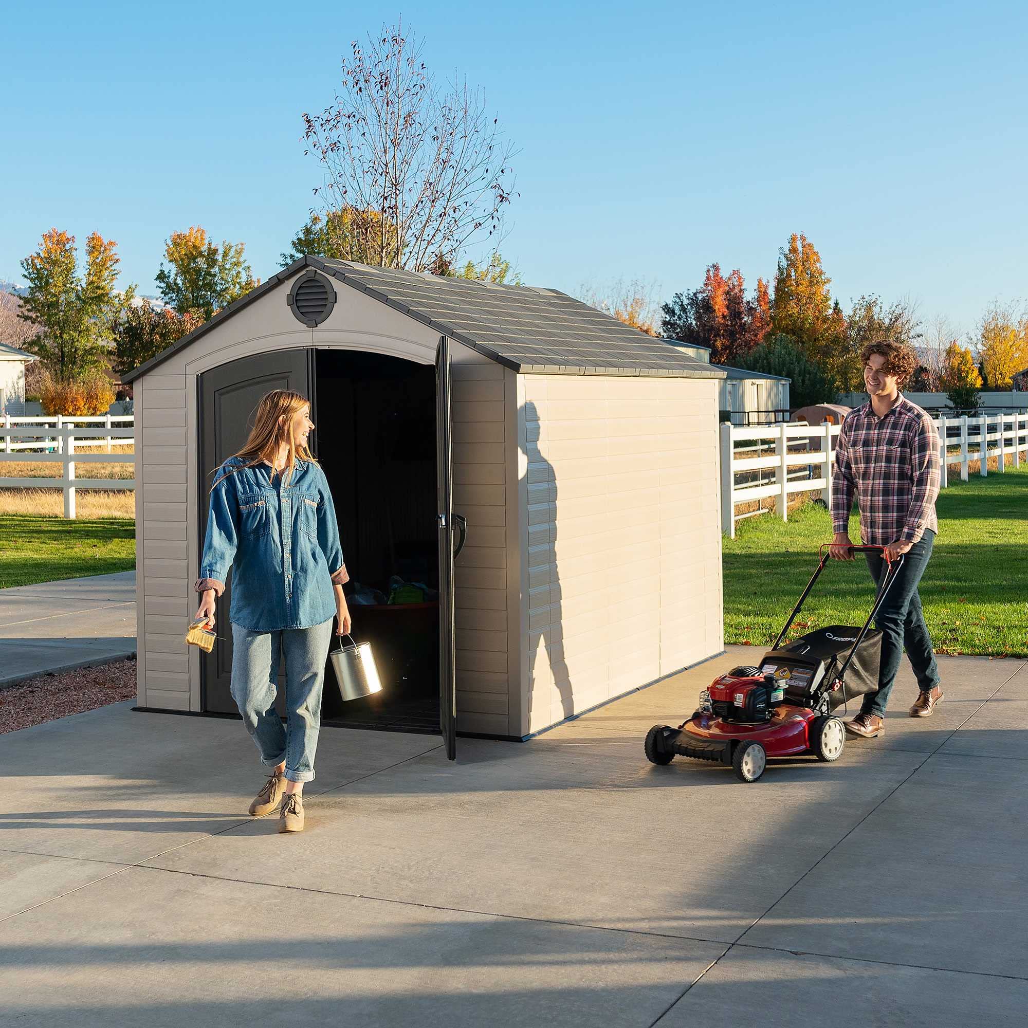 Outdoor Lifetime Storage Shed, 8 x 10 Feet