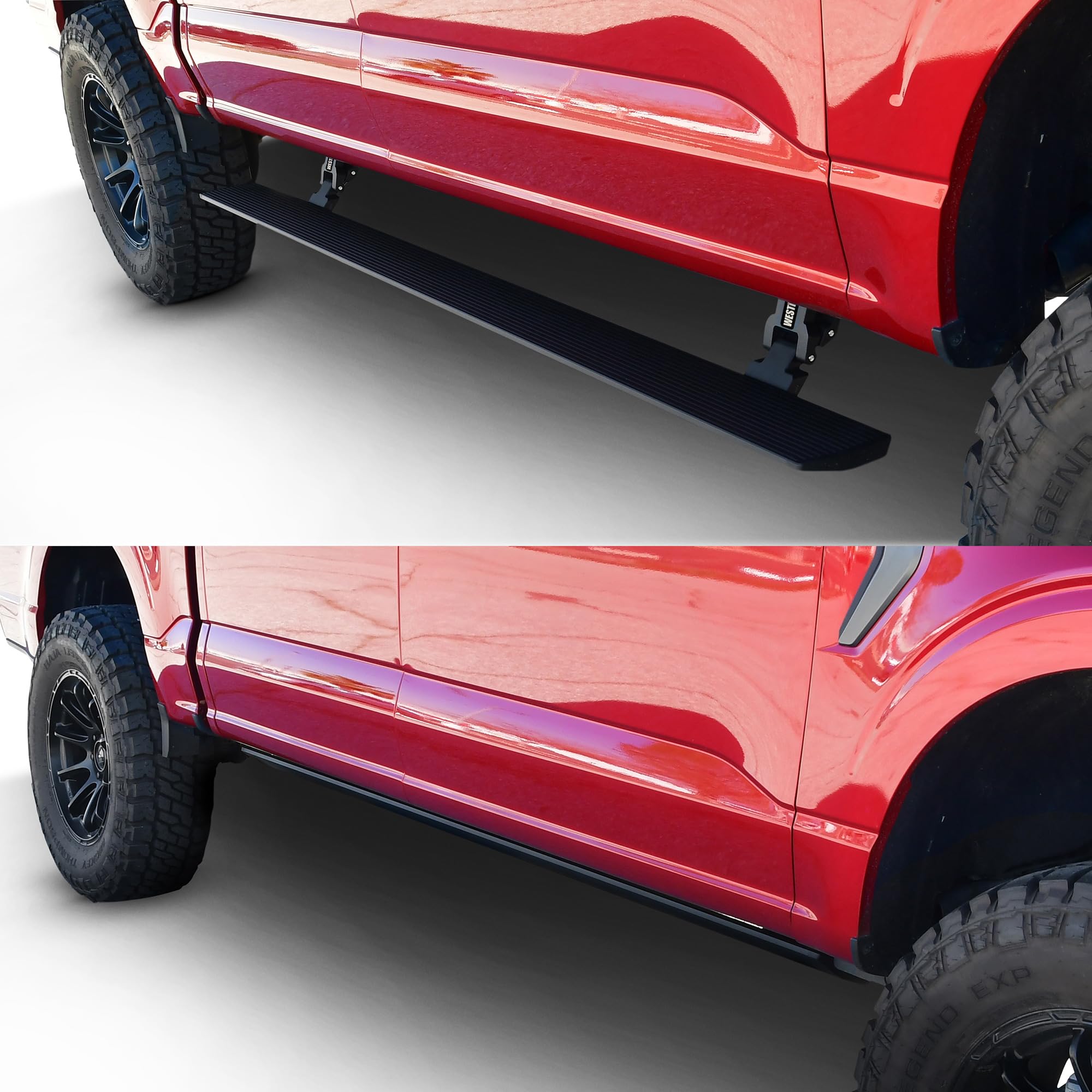 Westin Pro-e 29-23945 Electric Running Boards fits 2015-2023 F-150 SuperCrew 2017-2023 F-250 F-350 Crew Cab Textured Black 1 Pair