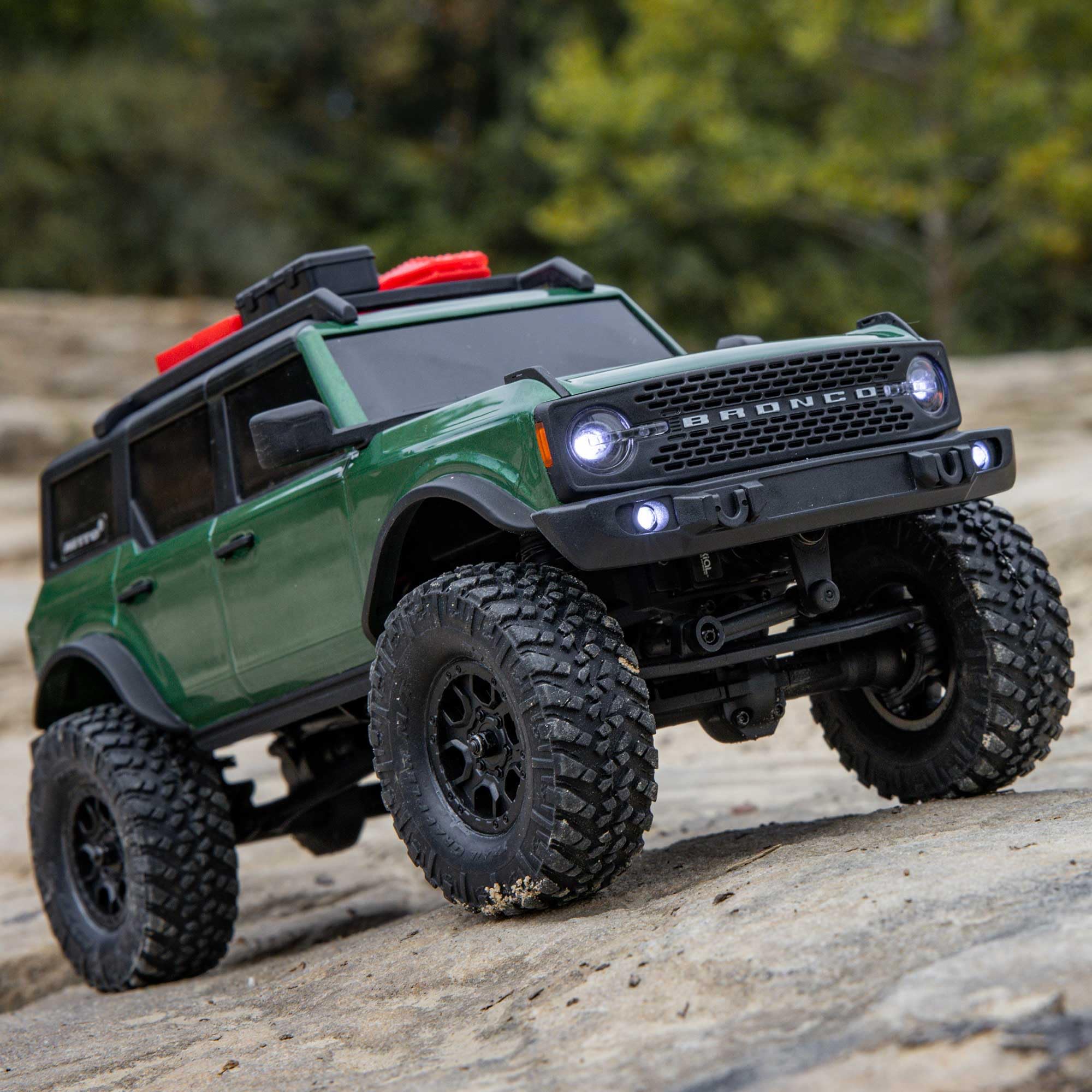 Axial RC Truck 1/24 SCX24 4X4 Ford Bronco RTR Brushed Rock Crawler (Battery & Charger Included), Green, AXI00006V2T5