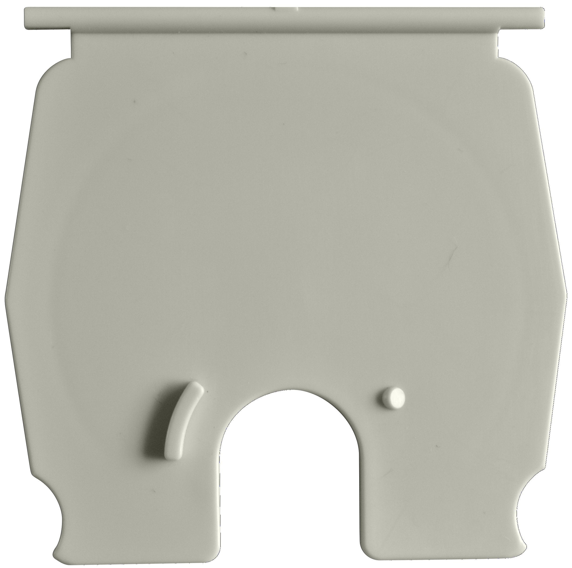 Round Electrical Cable Hatch RV Designer B142, Basic, Flat Sided, 4.2 inch Diameter, Colonial White