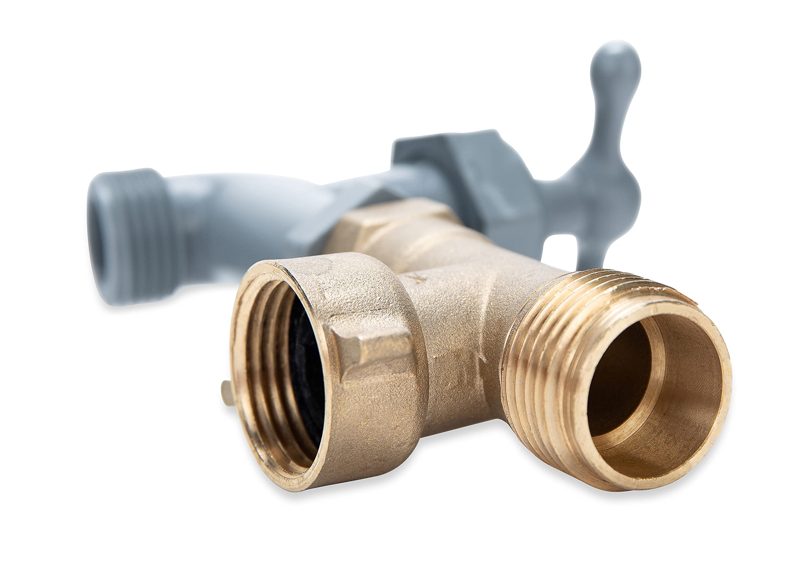 Camco 90 Degree Water Faucet - Extra Outside Water Source Provides by Connecting to Your RV's Fresh Water Inlet, Lightweight Design, (22463)