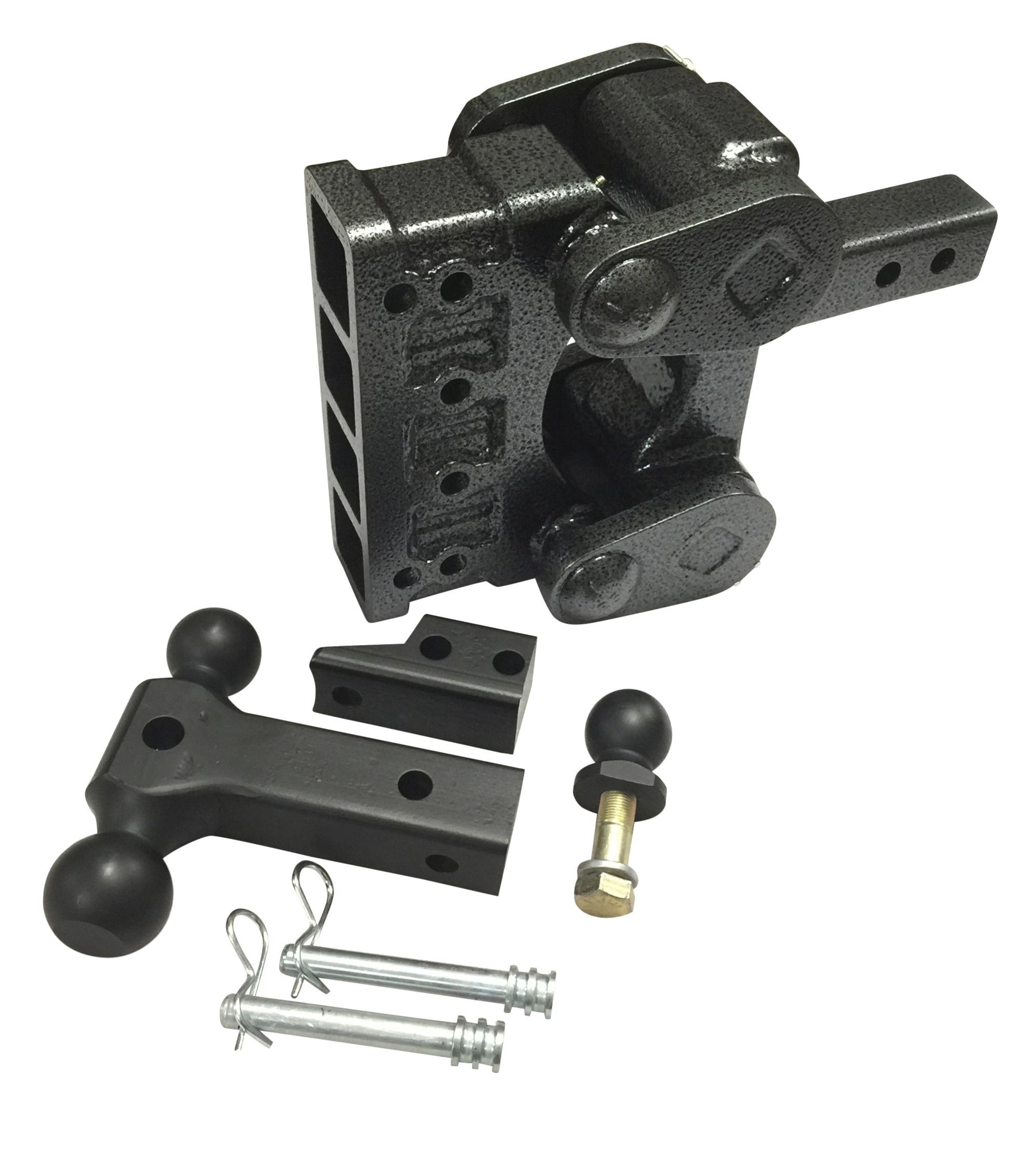 GEN-Y 4-Receiver GH-1224 2" Shank 16K Lb. Trailer Torsion Drop Hitch w/5" Drop