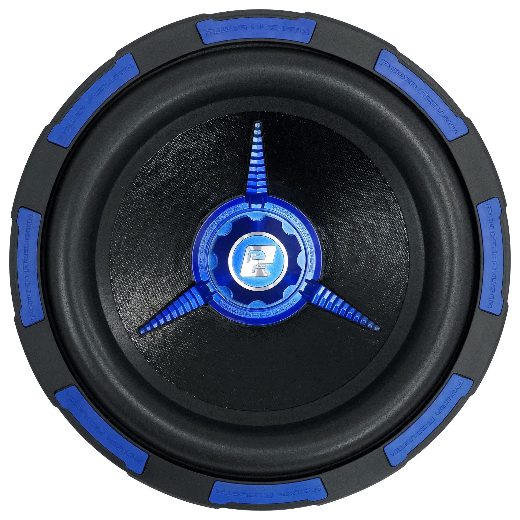 MOFOS-12D2 Power Acoustik 12" Dual 2 Ω 1200W RMS Subwoofer, Black