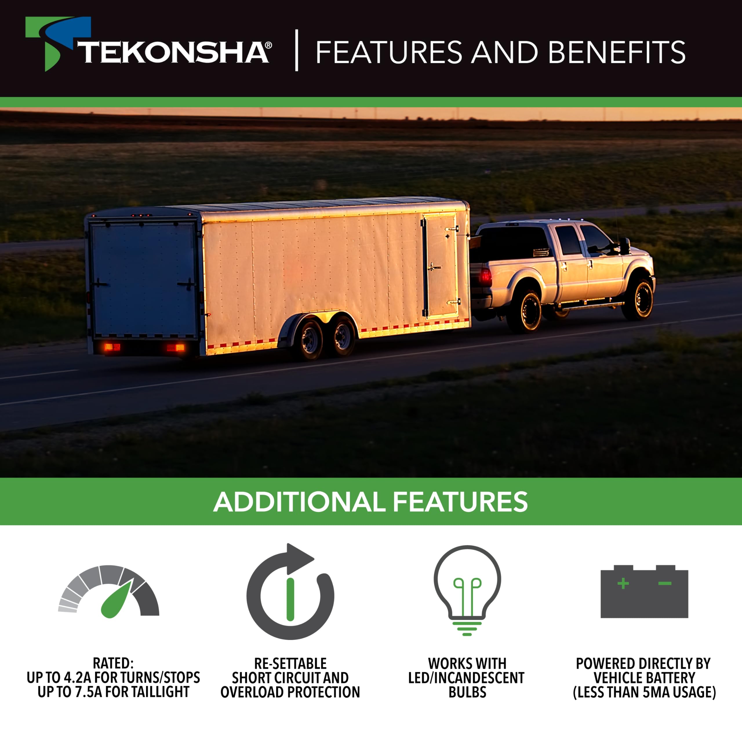 Tekonsha ModuLite HD Protector 119147 Trailer Light Power Module