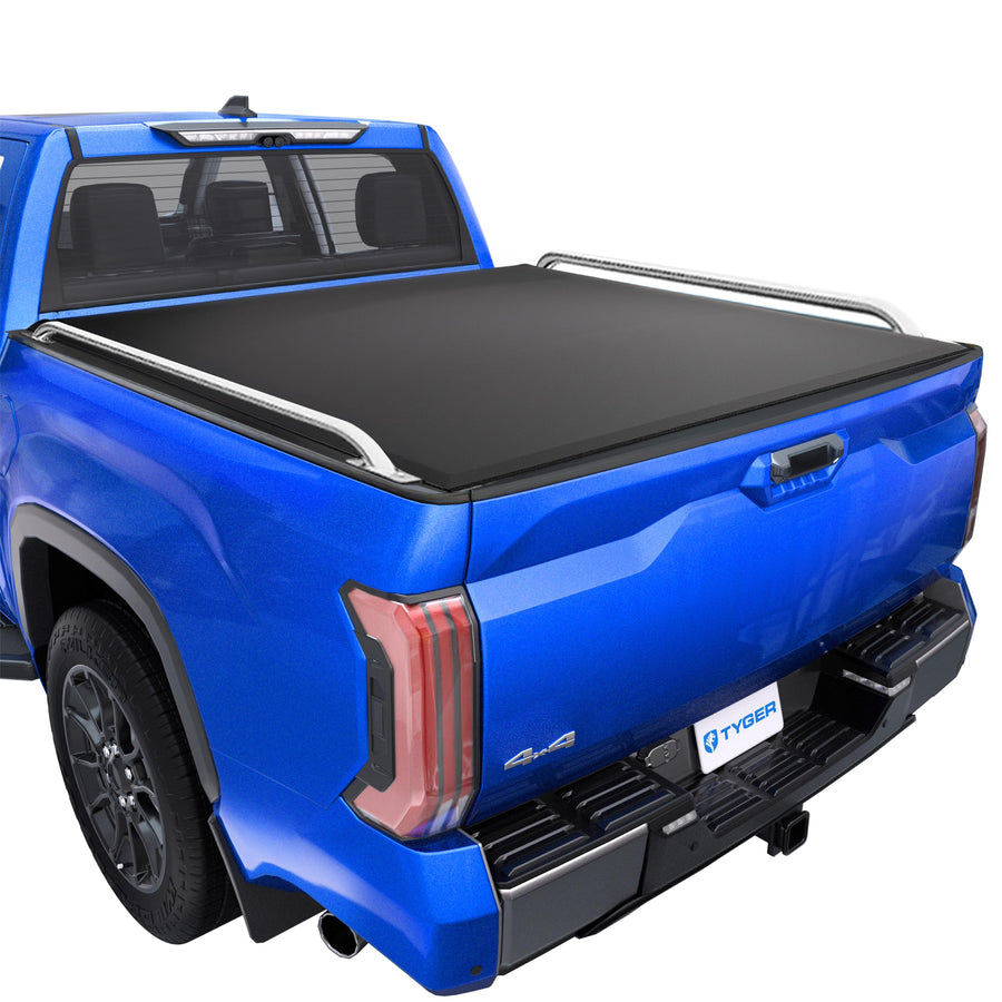 Tyger Auto T2 Soft Roll-up Low Profile Truck Bed Tonneau Cover Compatible with 2022-2026 Toyota Tundra | 5.5' (67") Bed | TG-BC2T6062
