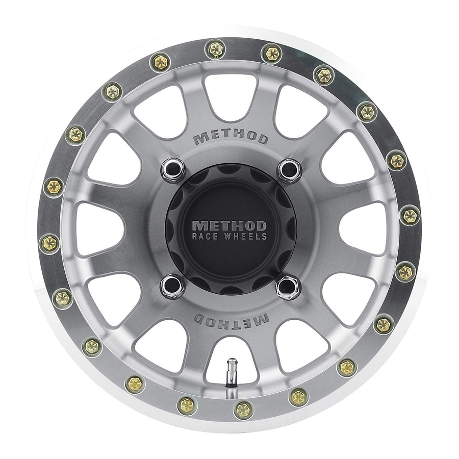 Method Race Wheels 401 Raw Machined UTV Beadlock 15x7" 4x156", 13mm offset 4.3" Backspace, MR40157046343B