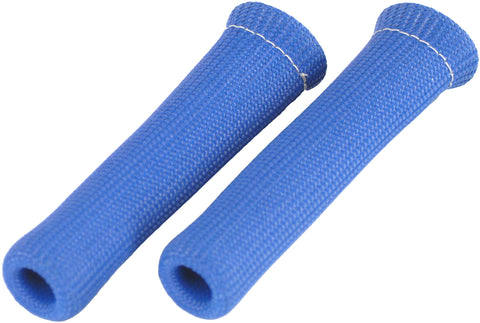 Protect-A-Boots Design Engineering Blue 6" Spark Plug Boot Protector Sleeves Pack of 2 – Heat Resistant Covers for Spark Plug Boots and Engine Wire Protection