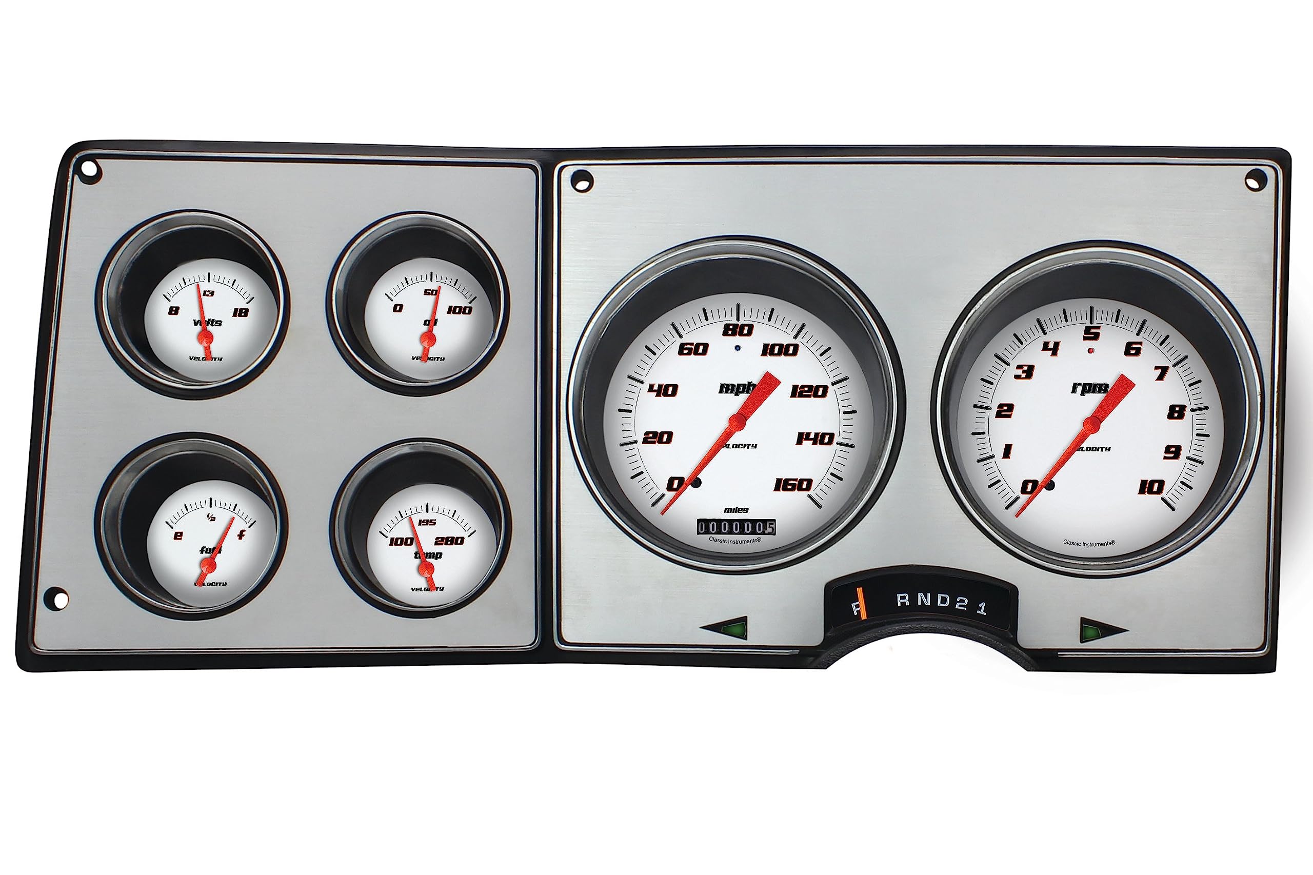 Velocity White Gauge Package Classic Instruments - LS Sending Unit