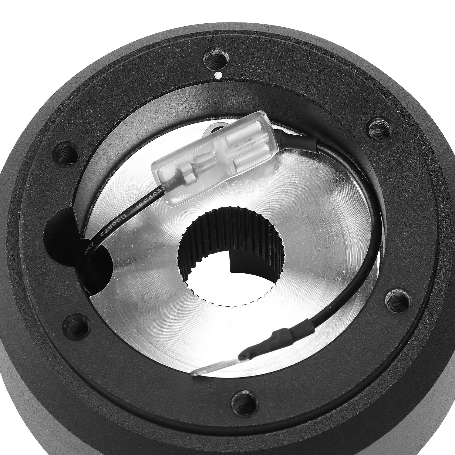 NRG Innovations 6-Bolt SRK-187H Aluminum Steering Wheel Quick Release Hub Adapter Compatible with 88-91 VW Fox, 75-83 Golf/Rabbit, 80-84 Jetta, 75-83 Scirocco