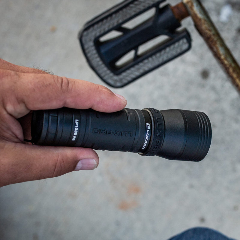 Zoom Focus LUXPRO CREE LED Flashlight High Lumen Tactical Handheld with TackGrip (LP1035V2)