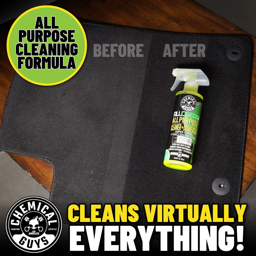 Chemical Guys All Clean+ CLD_101_16 Citrus Based All Purpose Super Cleaner, Safe for Cars, Trucks, SUVs, Motorcycles, RVs & More, 16 fl oz, Citrus Scent