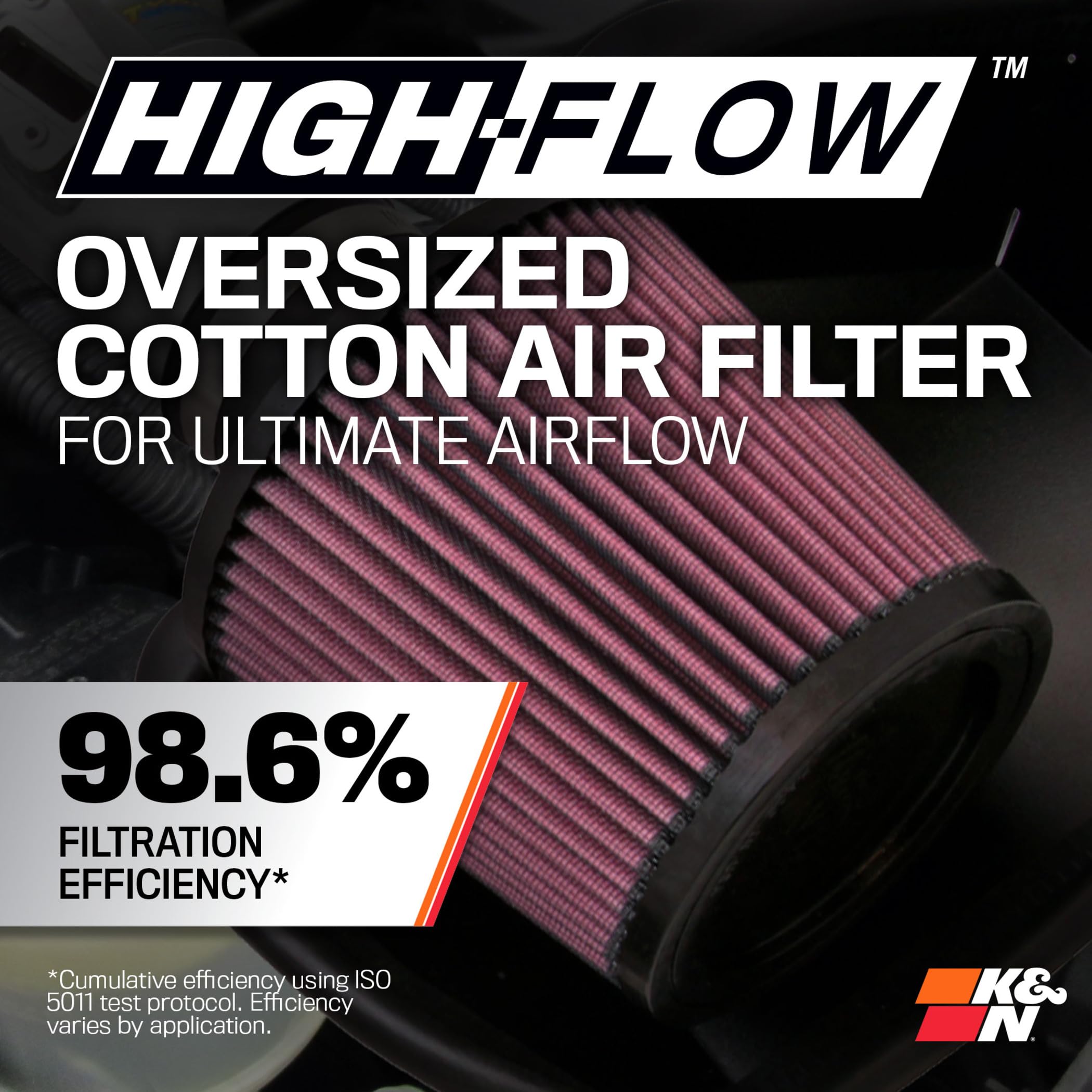 Cold Air Intake System K&N: High-Flow Air Filter, Increase Performance & Acceleration: Compatible with 2008-2020 Infiniti/Nissan: G37, 370Z, 69-7078TS