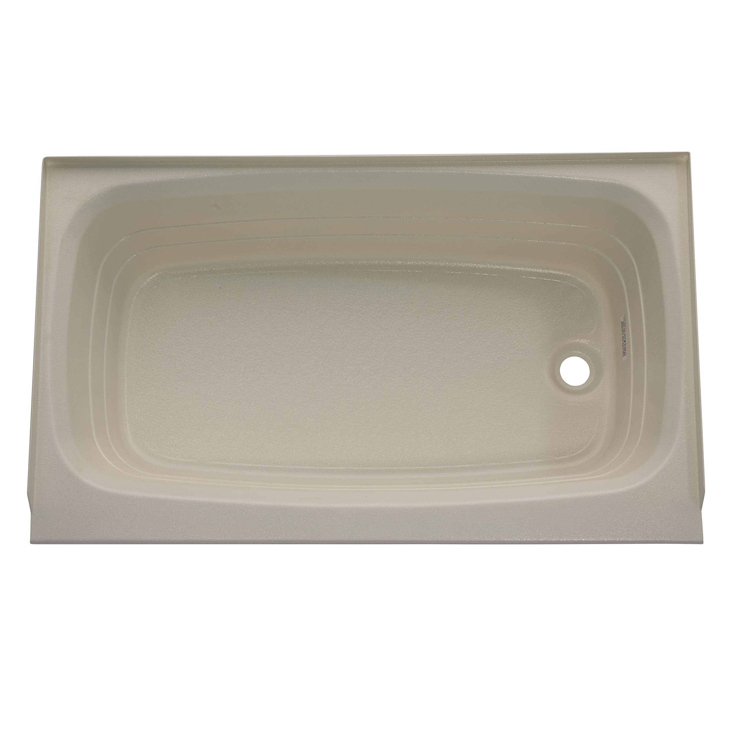 24" x 40" Lippert Replacement Parchment Bathtub with Right Drain, Scratch-Resistant ABS Acrylic for RVs, Travel Trailers, 5th Wheels, Motorhomes - P2440RHSPK