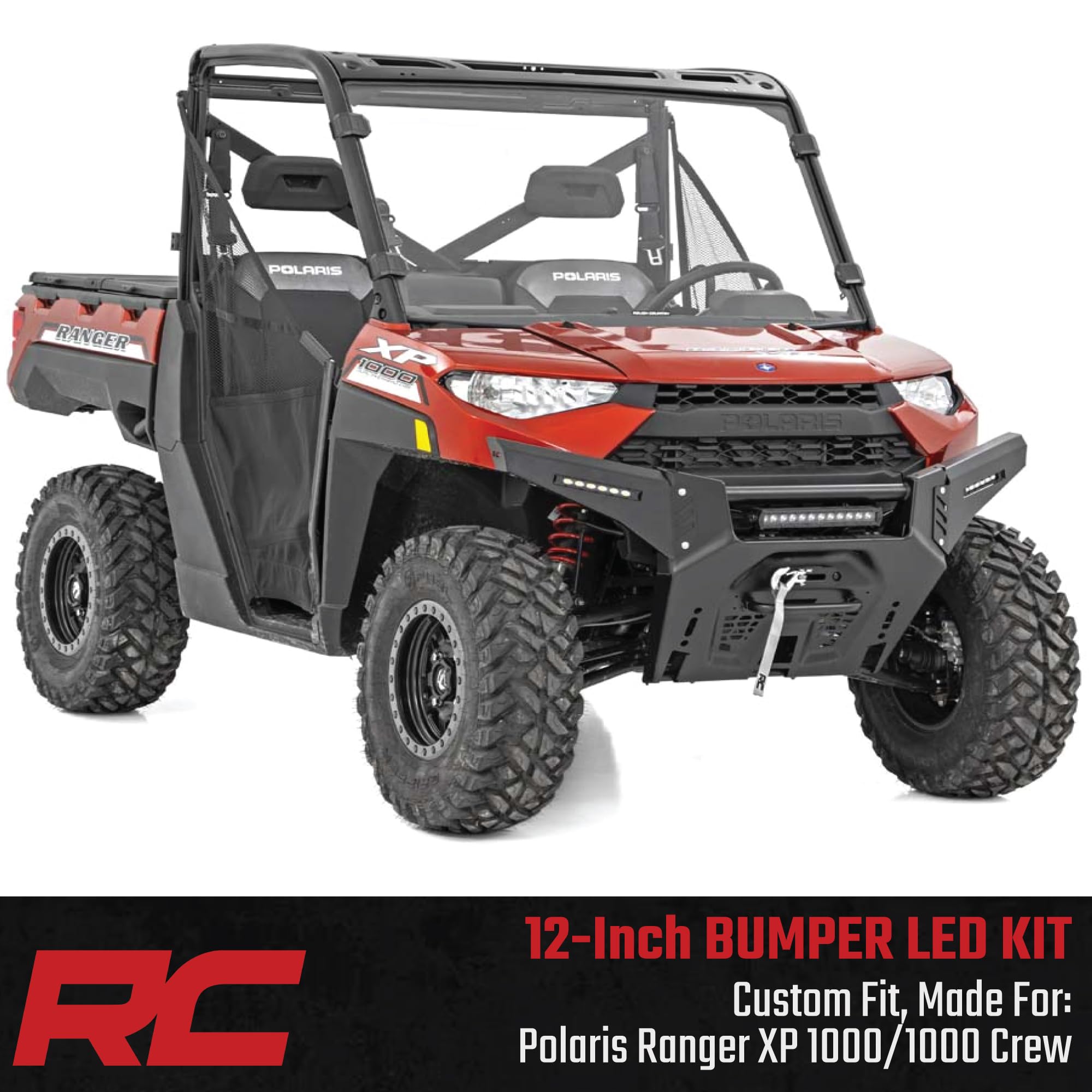 12" Rough Country LED DRL Bumper Kit for Polaris Ranger - 93027