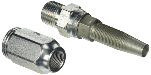 Gates Field Attachable Type T 8C2AT-8RMPX for G2 Hose, 2 Wire, Male Pipe Swivel NPTF Without 30 Cone Seat, 1/2" ID