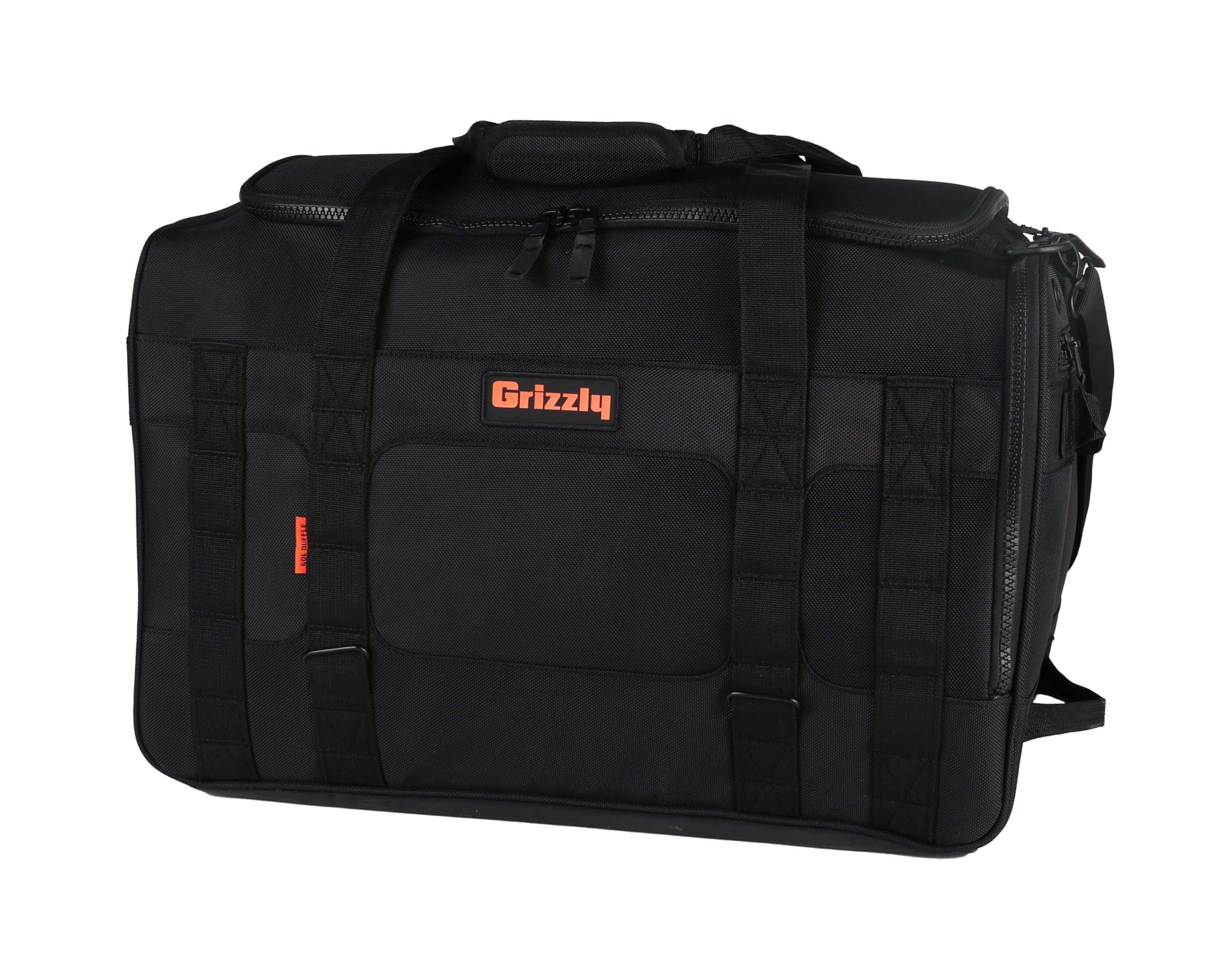 Duffle Grizzly 60 | Heavy-Duty Construction | Water Resistant Base | 60L Capacity | Large Storage Pocket | Blackout