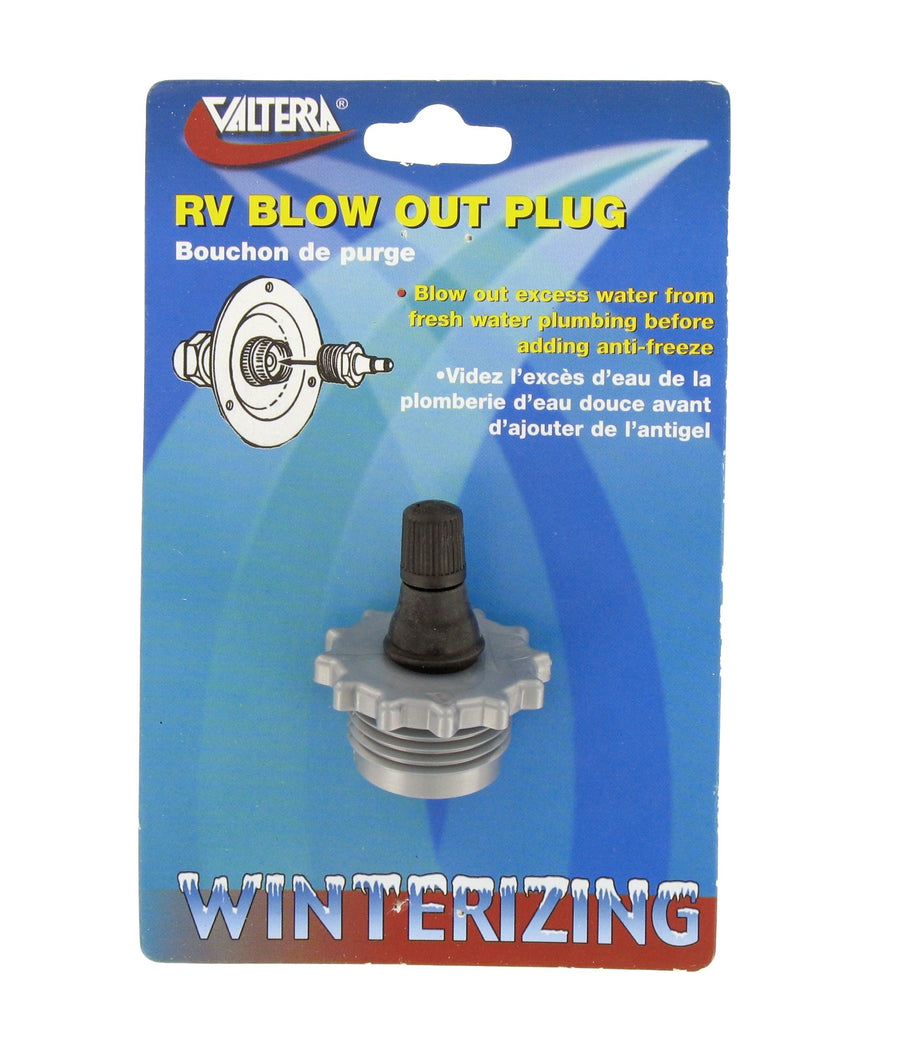 Gray Valterra P23508VP RV Blow-Out Plug with Shrader Valve