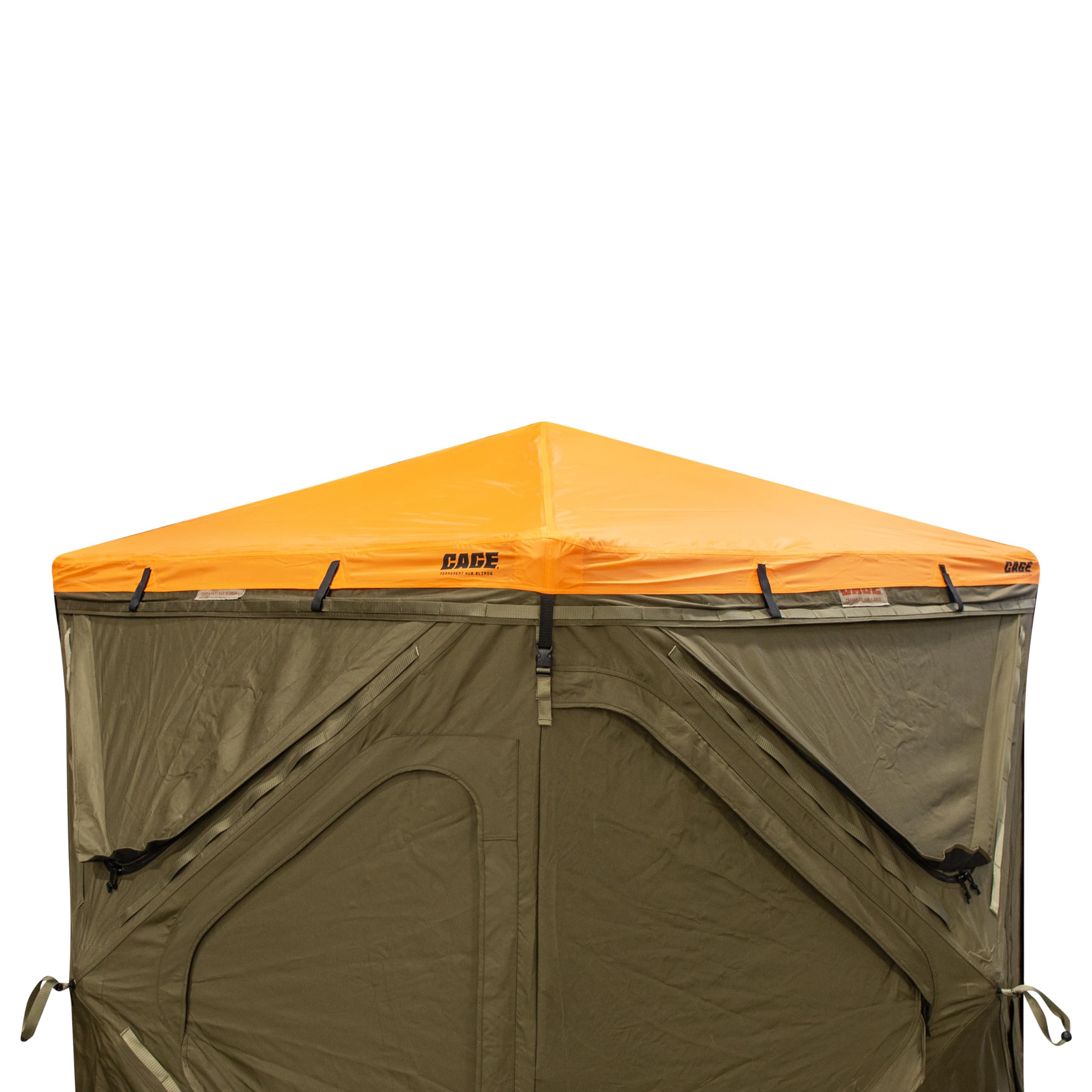 BLIND CAGE PERMANENT HUB, Blaze Orange Safety Cap, for Use with R30 Permanent Hub Blind, Safety During Hunting, Attaches Quickly and Easily, Blaze Orange, CBA700
