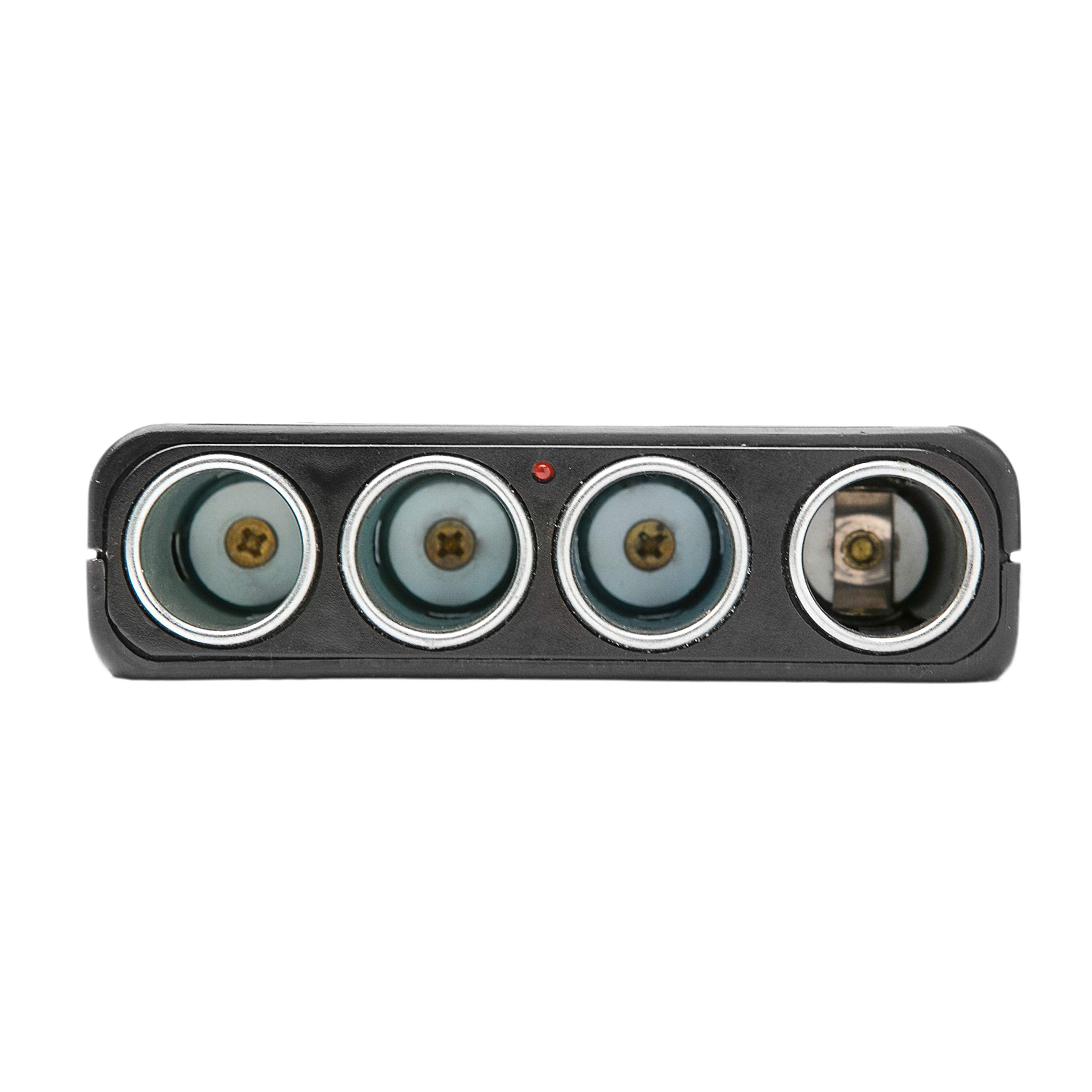 4-Way Wagan 12V Automotive Socket Splitter and Extender, Cigarette Power Splitter