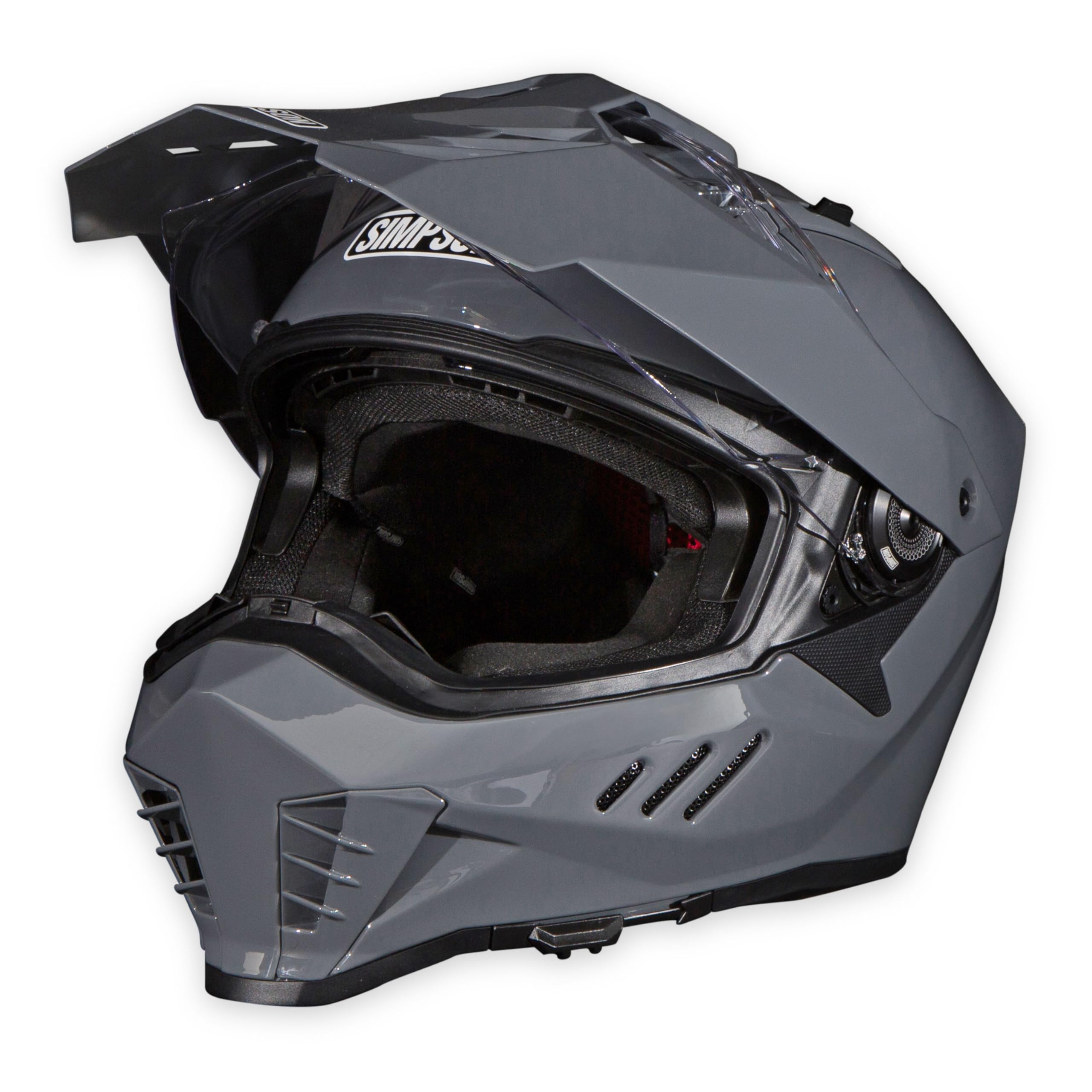 Simpson Motorcycle Xcursion Bandit Helmet - Armor - Small | Off Road Dirt Bike UTV Motocross ATV | Full Face | Removable Peak | Clear Pinlock Anti-Fog Visor Shield | DOT ECE Certified (XB4SM)