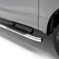 4-Inch Oval ARIES Polished Stainless Steel Nerf Bars, Select Chevrolet Silverado, GMC Sierra 1500 Extended Cab