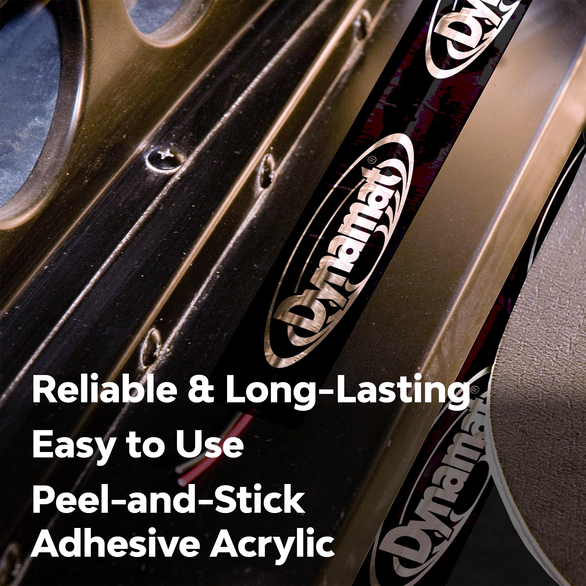 Dynamat DynaTape: Finishing Aluminum Tape for Use with Dynamat Sound Deadening & Car Insulation Material – Heavy-Duty Sealant Tape for Seams, Butyl Rubber, Wires – 1.5” in x 30 ft Roll