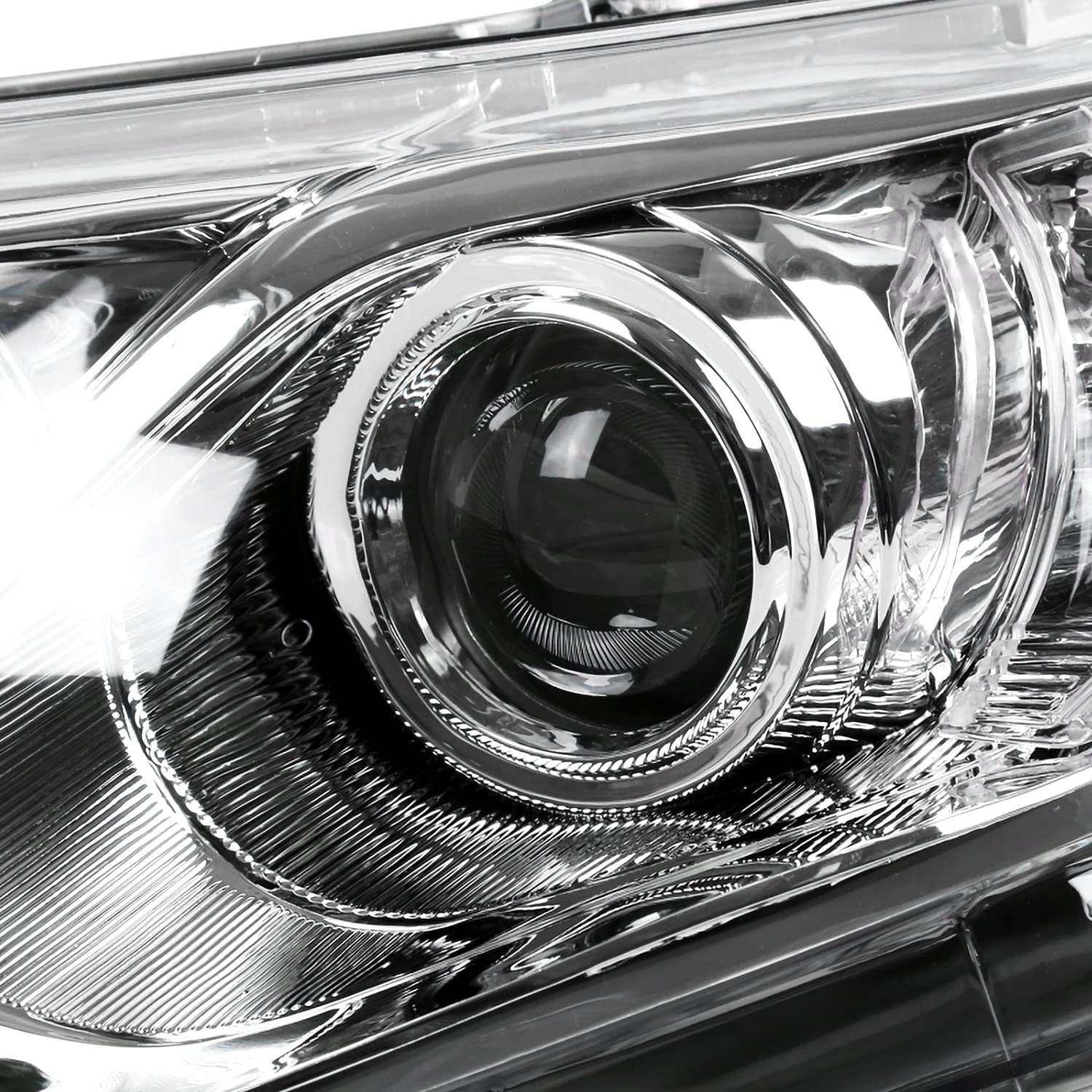 Left Driver Side SPEC-D TUNING Chrome Projector Headlight Compatible with 2012-2014 Toyota Camry