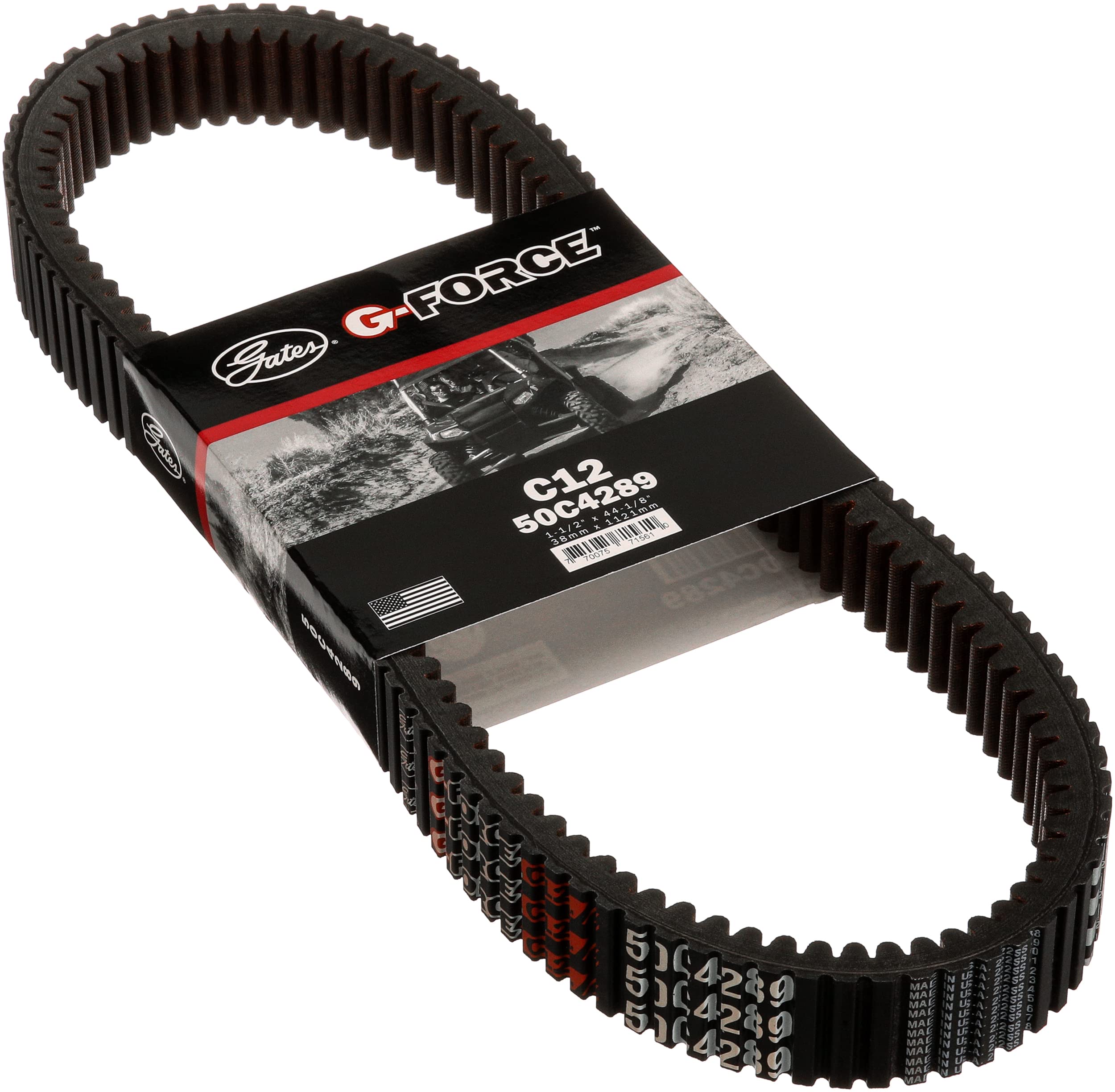 G-Force 50C4289 Gates C12 Continuously Variable Transmission (CVT) Belt